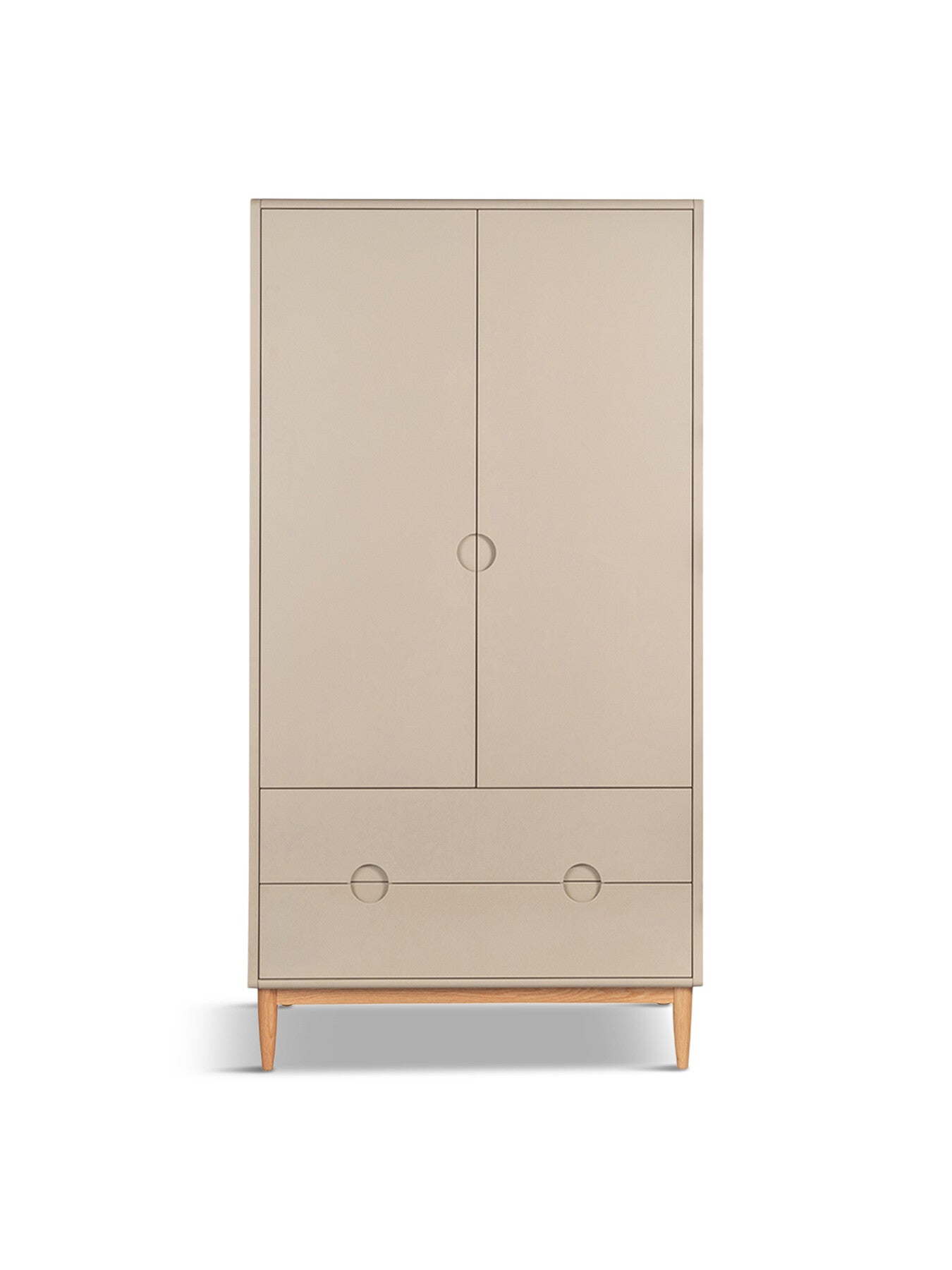 Amira Double Wardrobe Painted Oatmeal