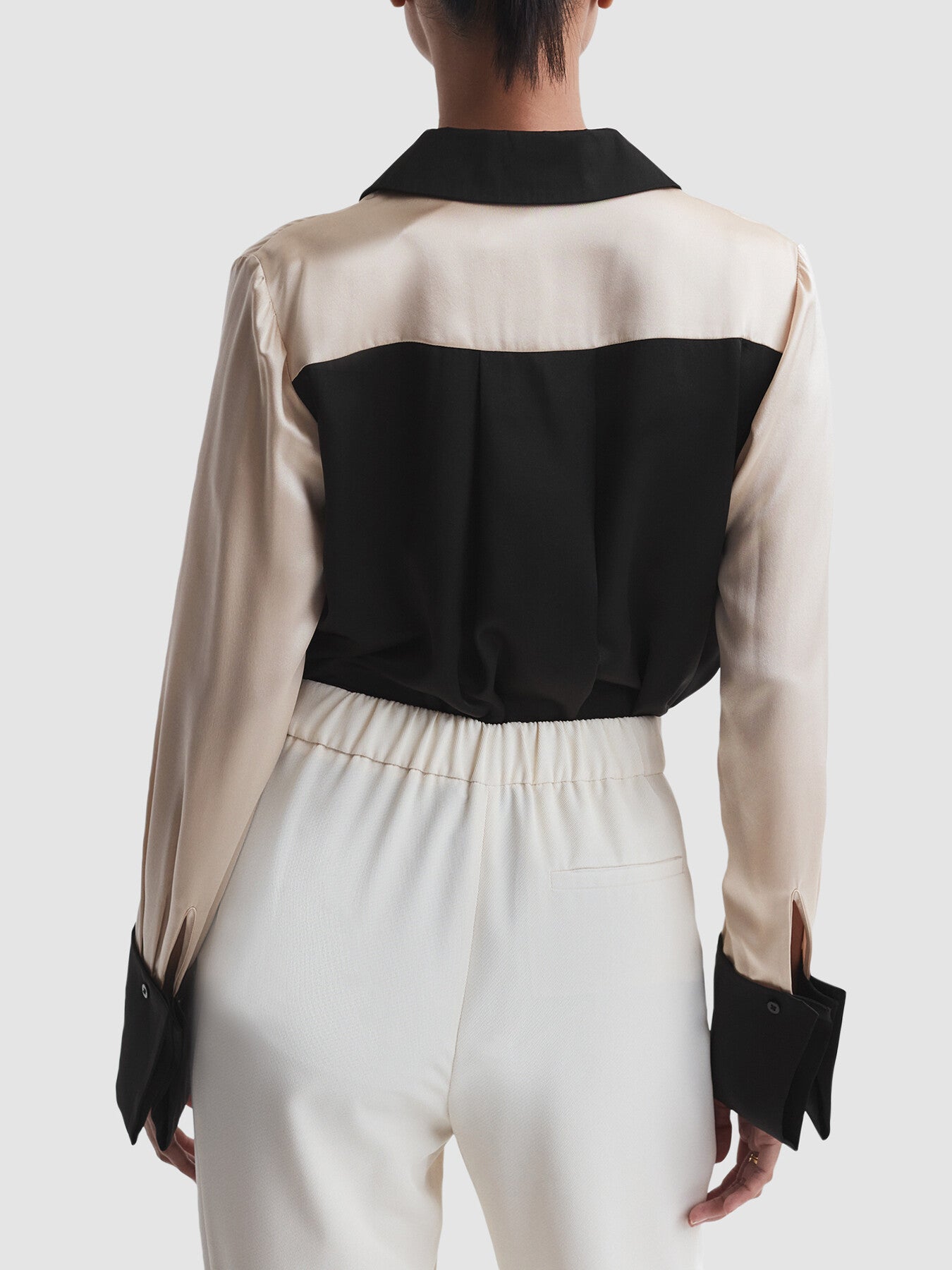Lorey Silk Colourblock Shirt