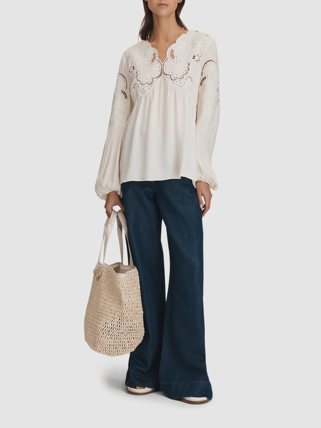 Noa Lace Cut-Out Blouse
