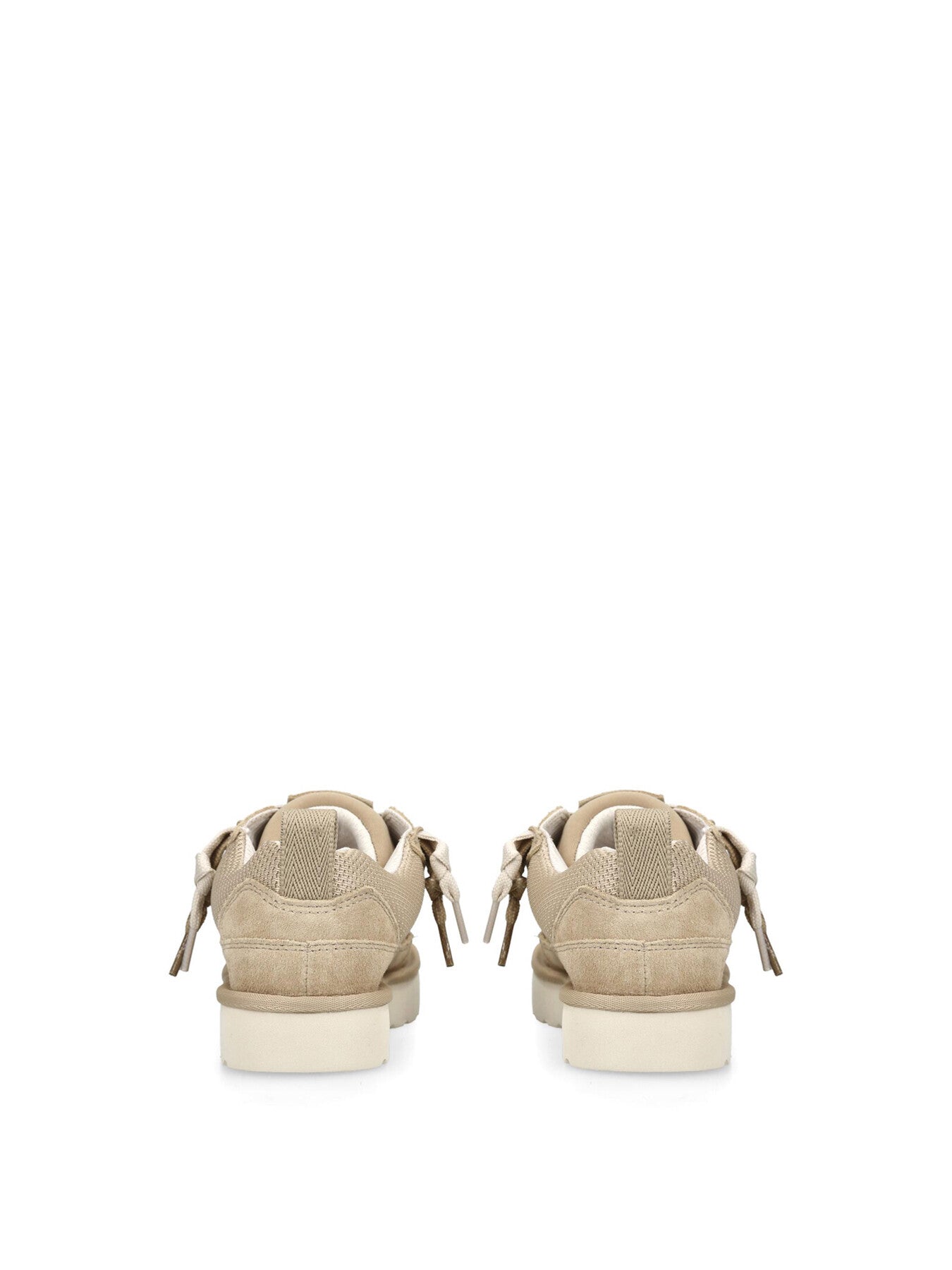 Womens Lo Lowmel Suede Lace Up Trainers Mustard Seed