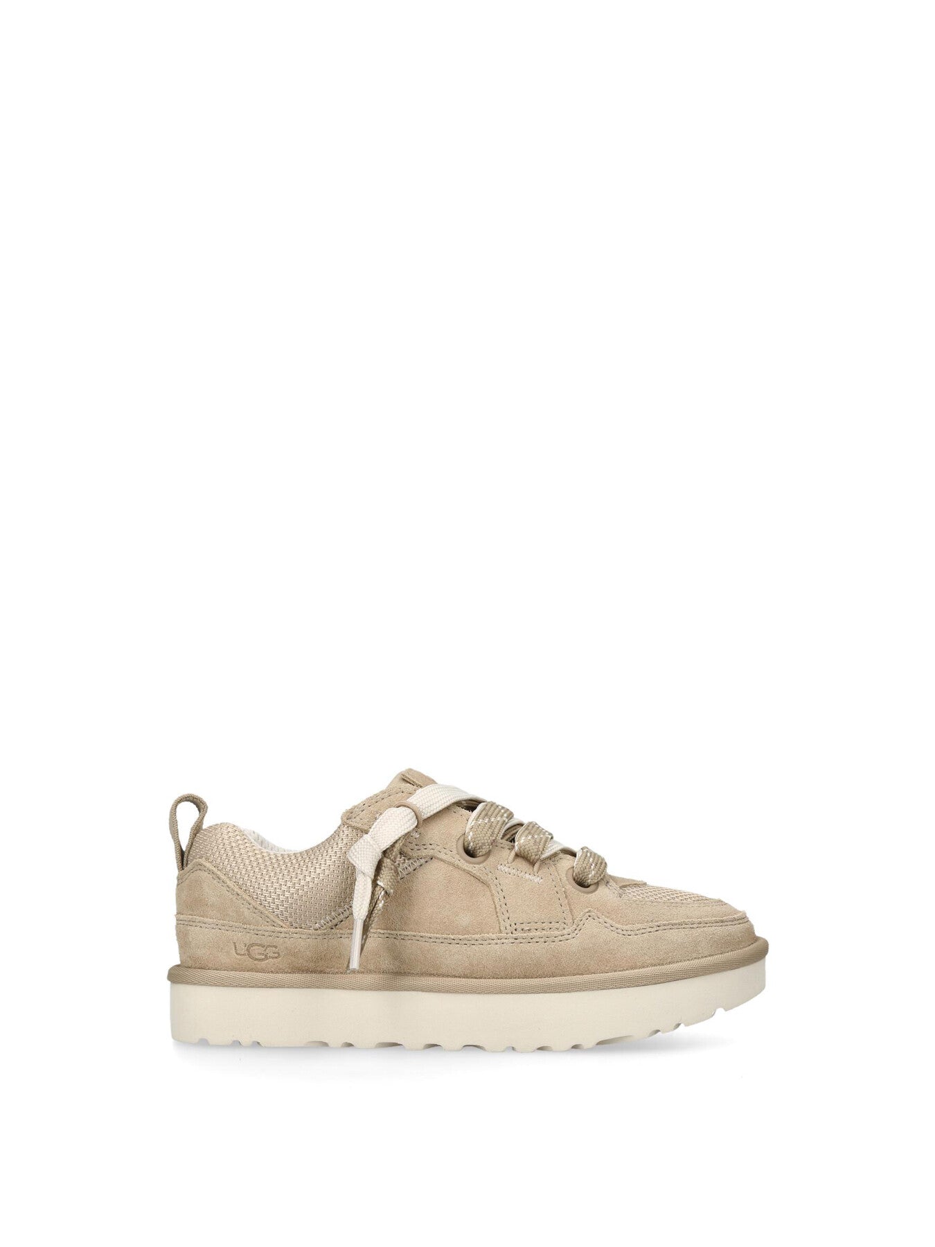 Womens Lo Lowmel Suede Lace Up Trainers Mustard Seed