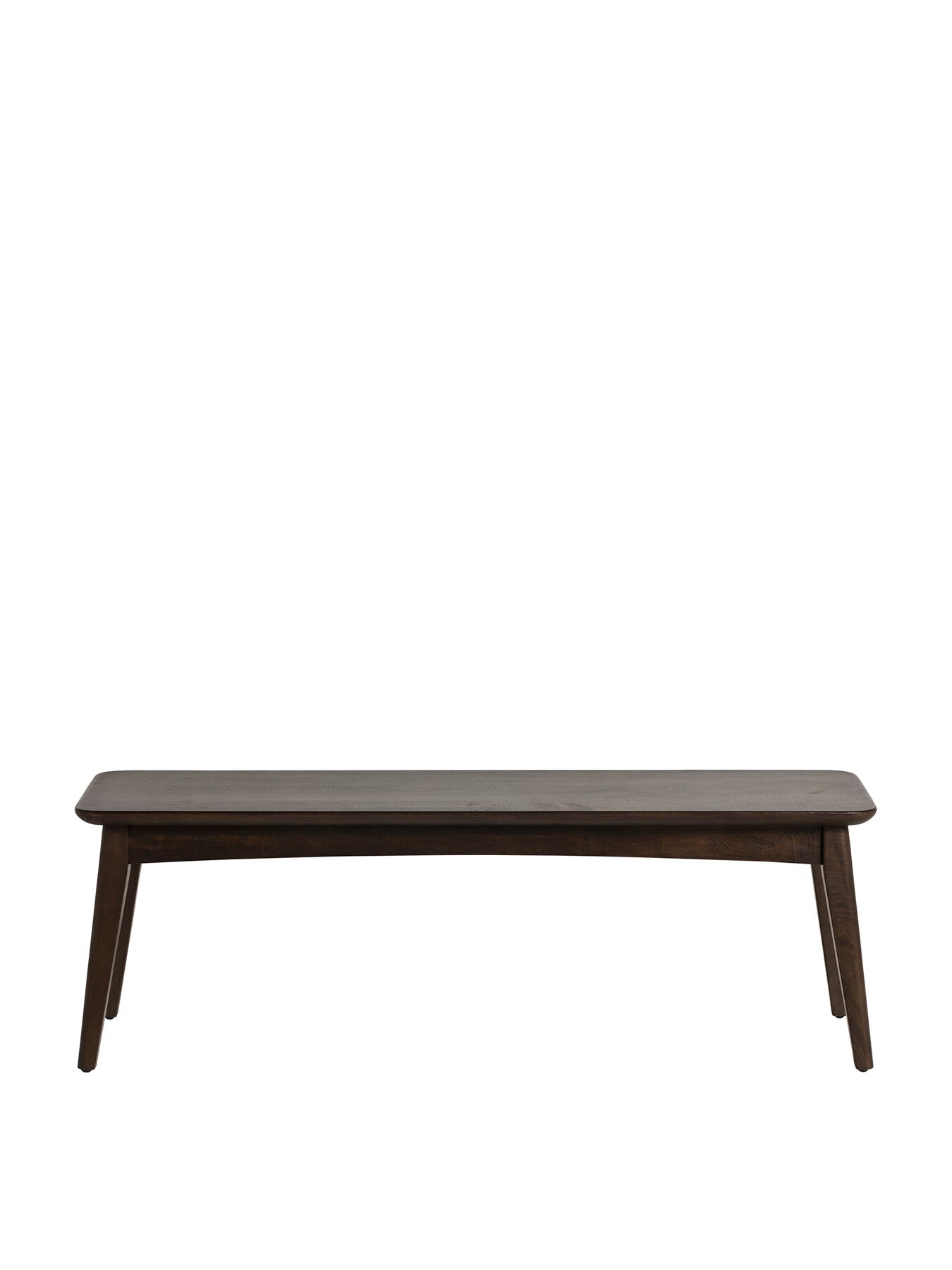 Brown Atticus Dark Brown Wood Dining Bench
