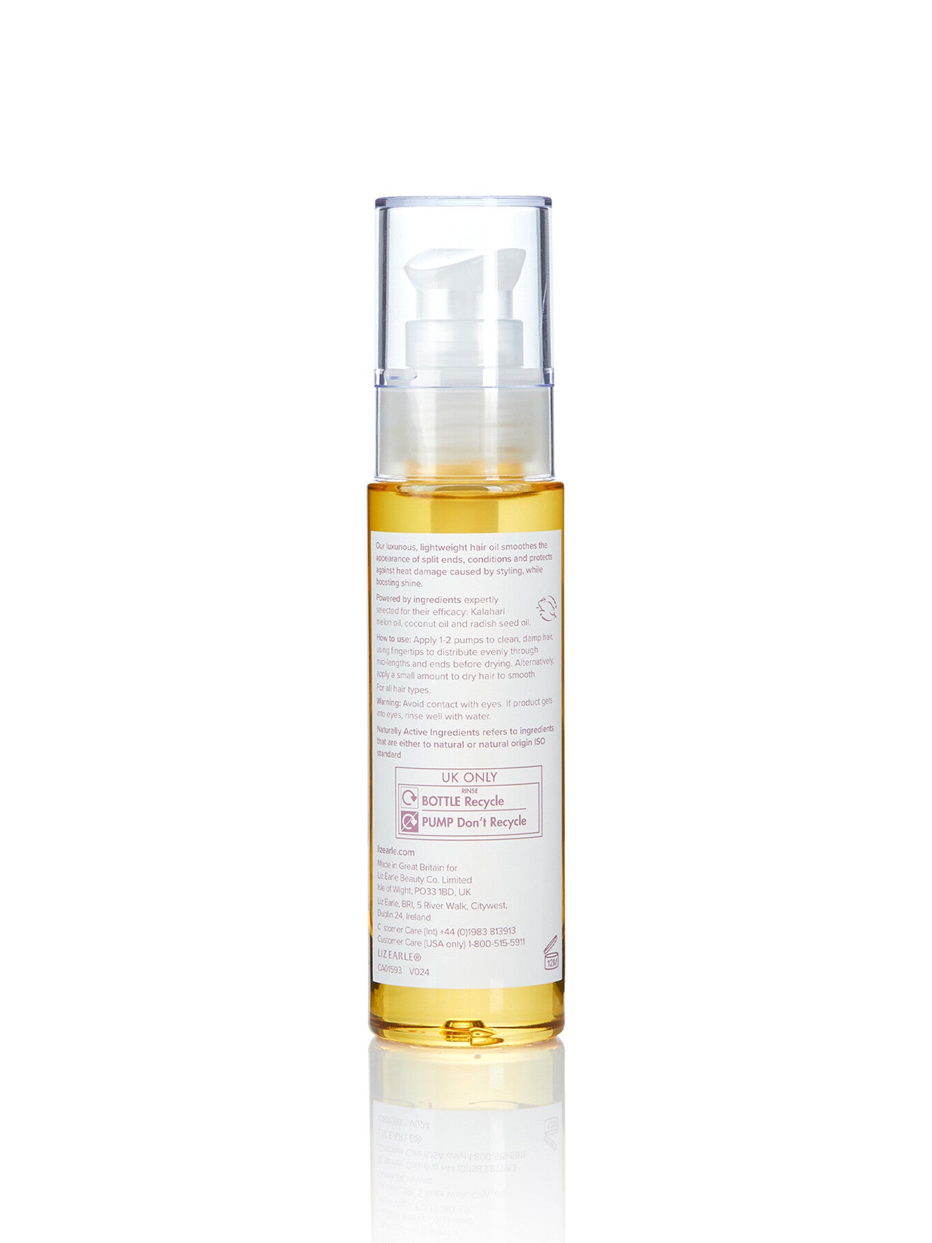 Botanical Shine Nourishing Hair Oil for all hair types 50ml pump