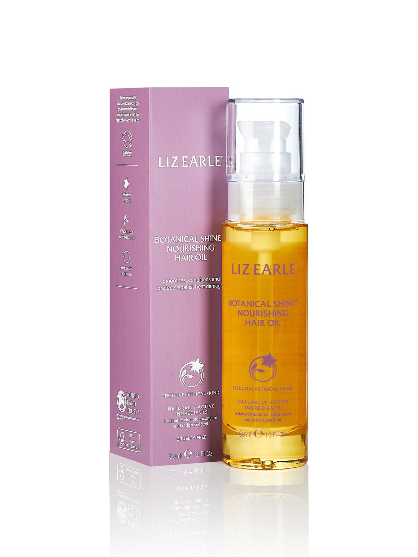 Botanical Shine Nourishing Hair Oil for all hair types 50ml pump