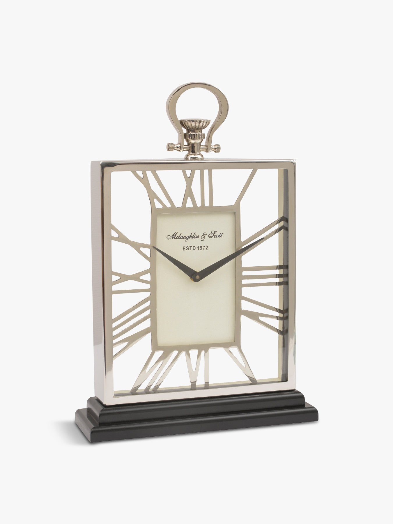 And Black Skeletal Mantel Clock