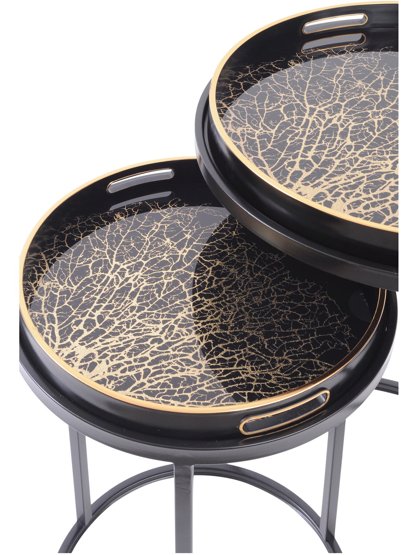 Coral Design Set of 2 Side Tables