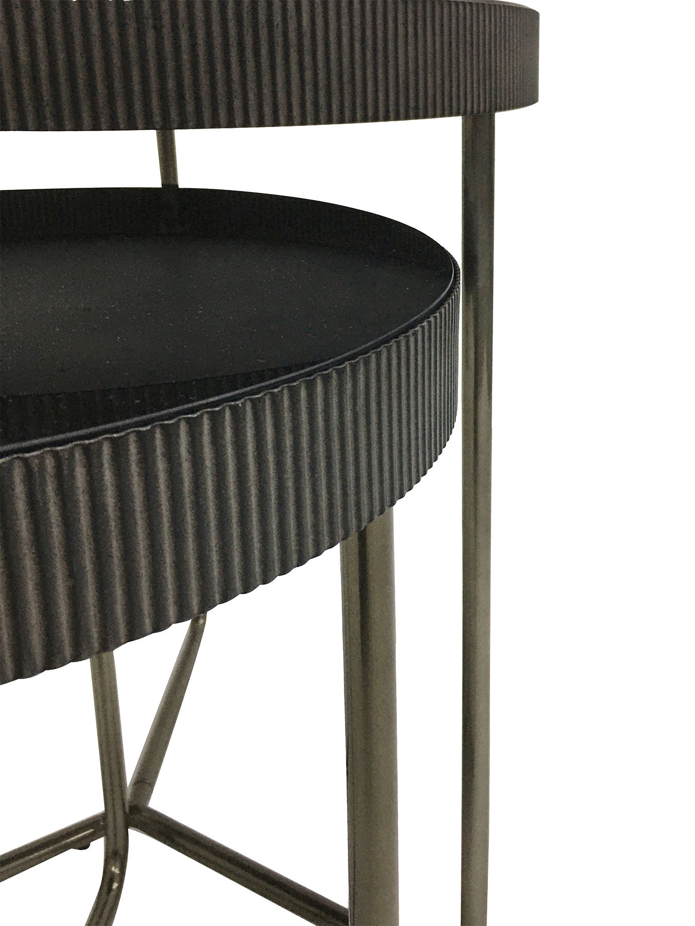 Knightsbridge Set of 2 Side Tables with Tinted G