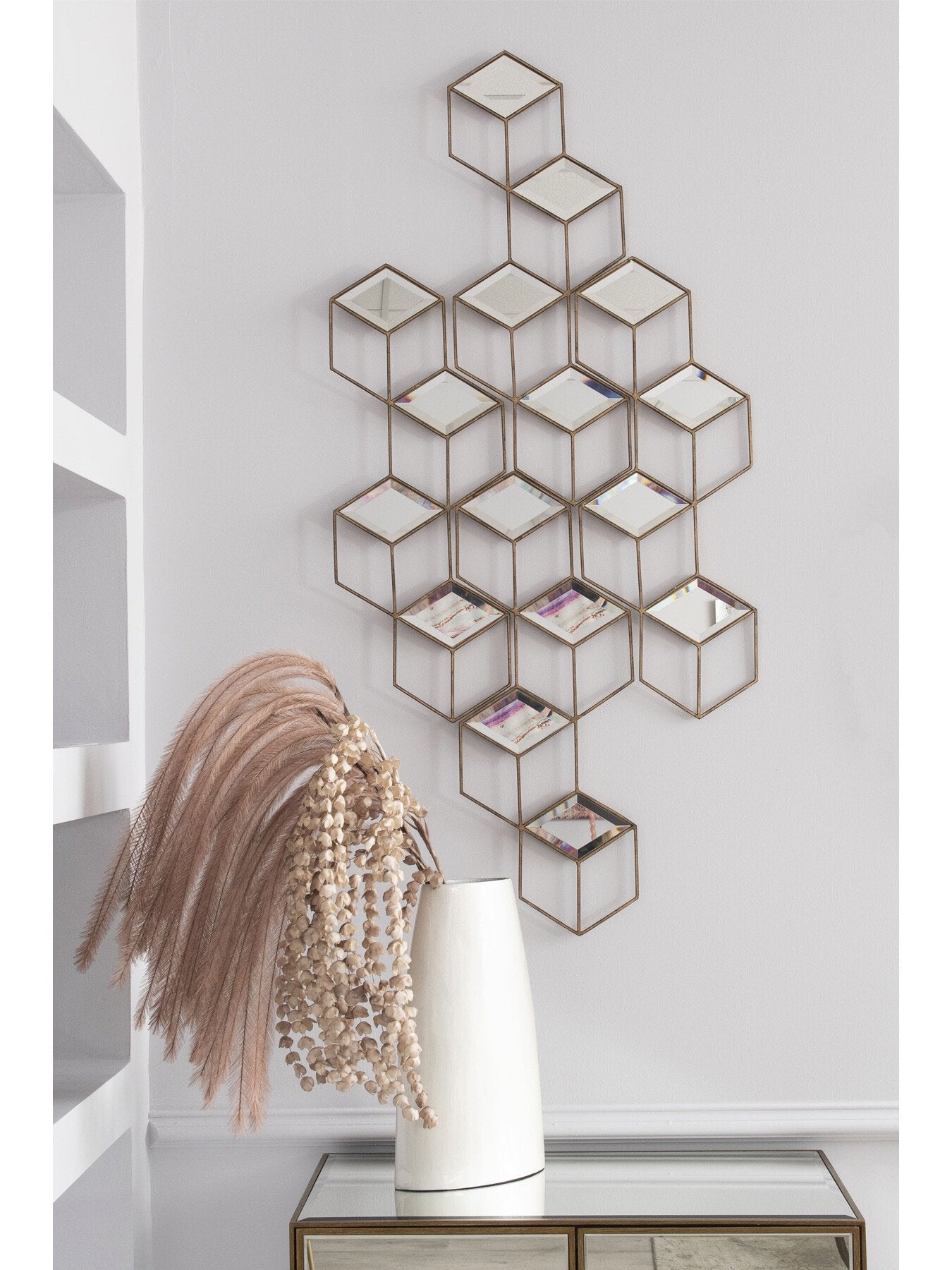 Honeycomb Mirror Set Finish