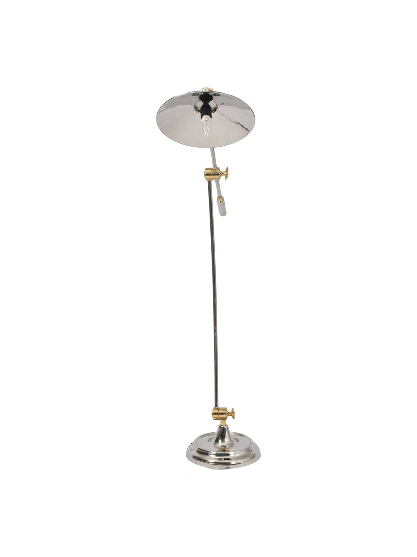 Haku Brass and Steel Adjustable Floor Lamp