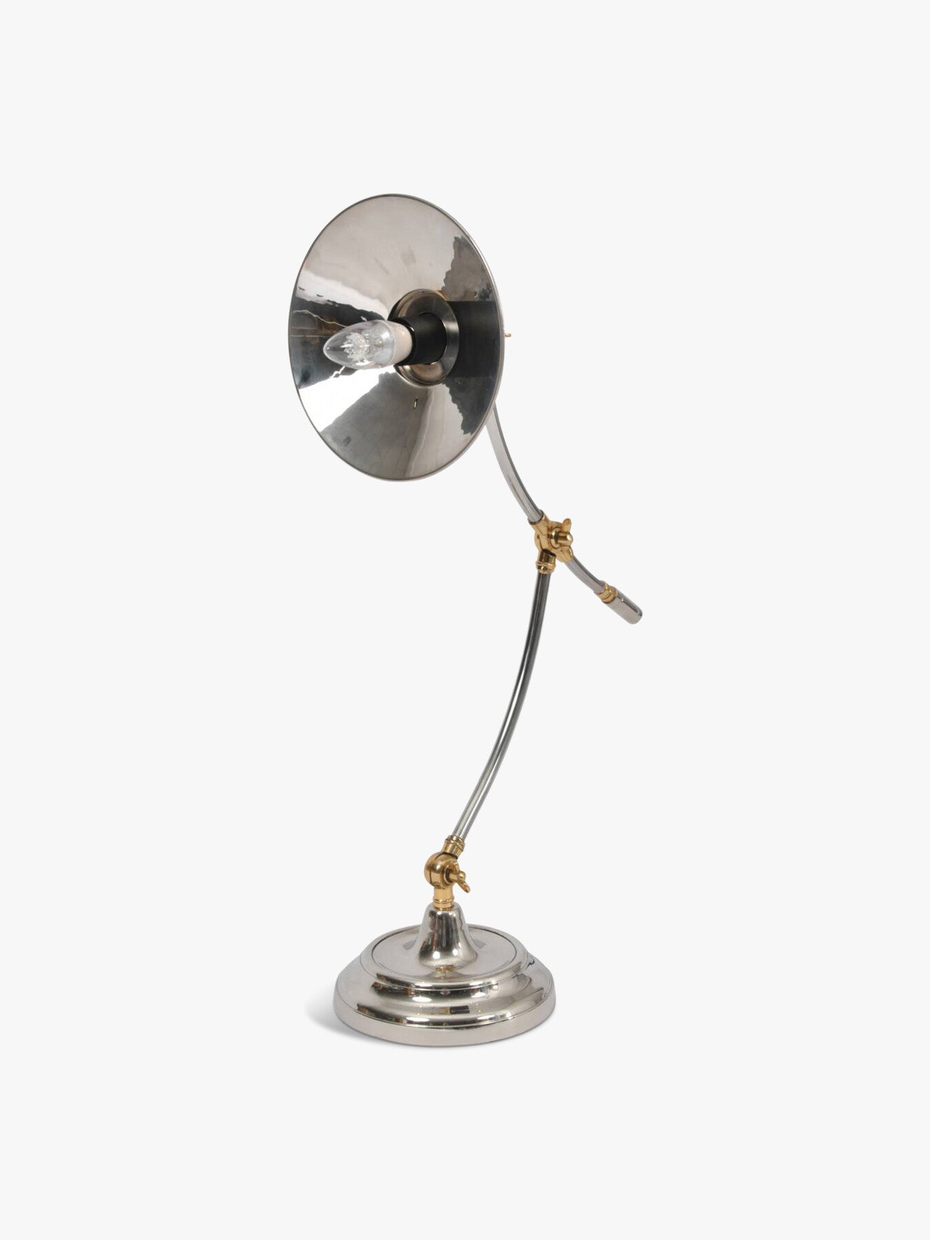 Haku Brass and Steel Adjustable Table Lamp