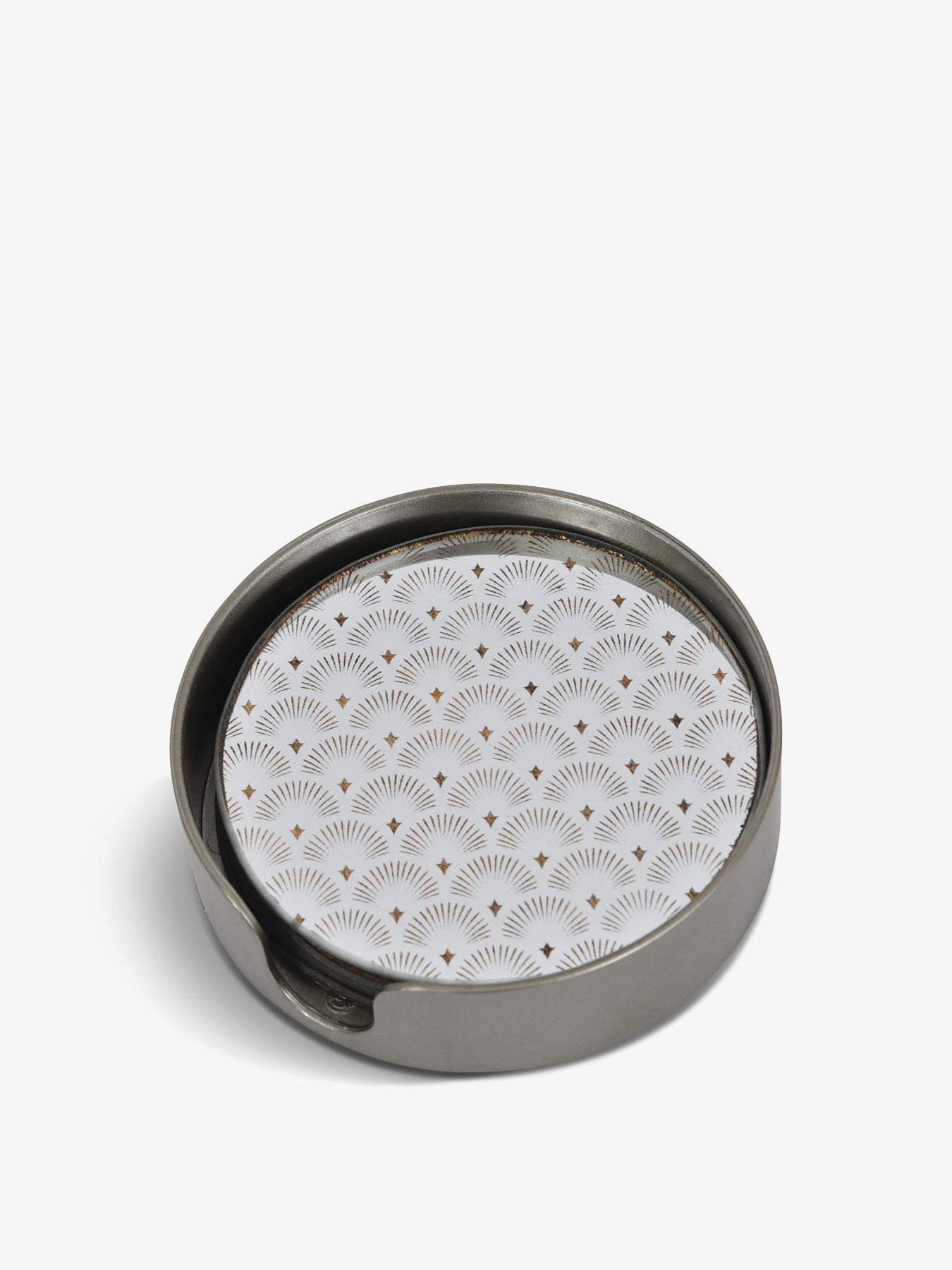 Golden Scallop Set of 4 Coasters