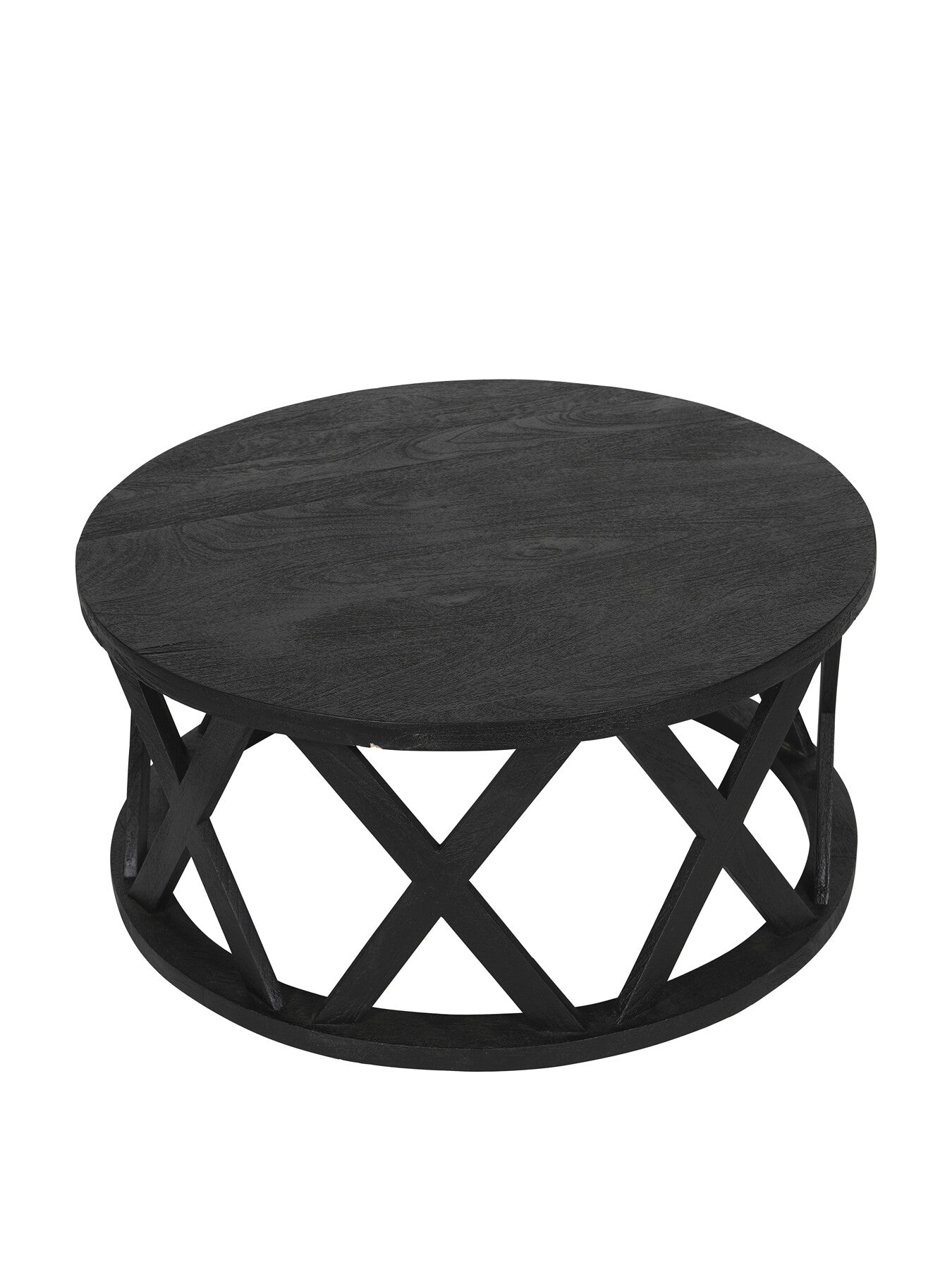 Cali Solid Wooden Coffee Table in Black