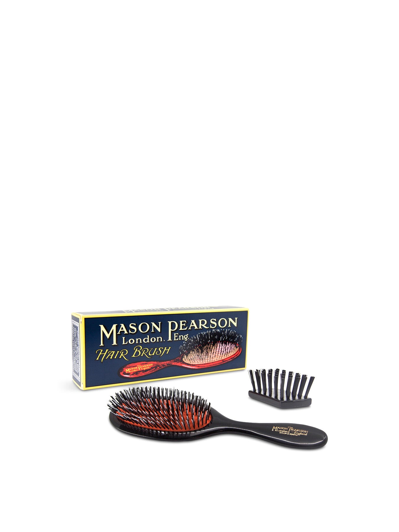 Handy Bristle Nylon Hairbrush Dark Ruby