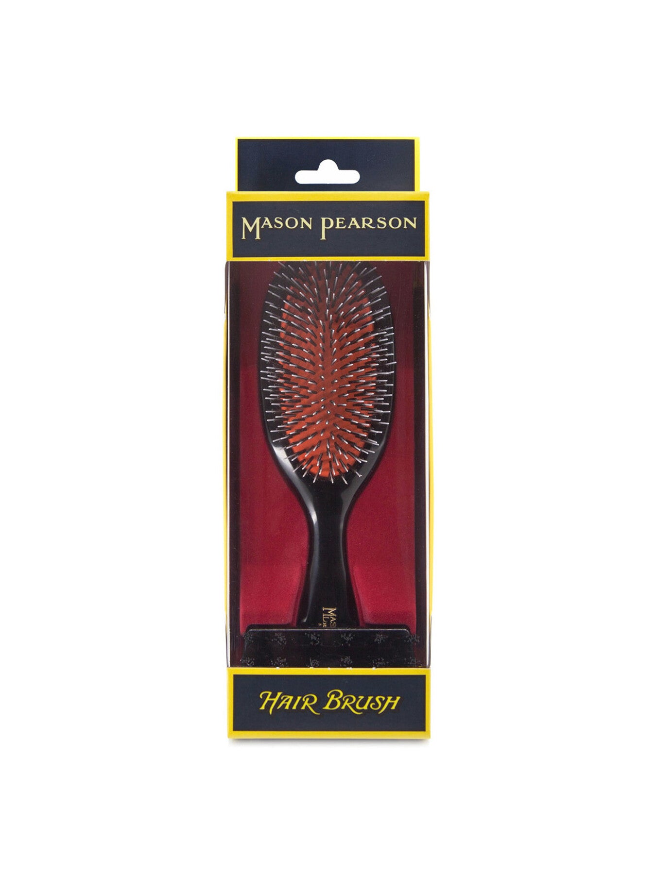Handy Bristle Nylon Hairbrush Dark Ruby