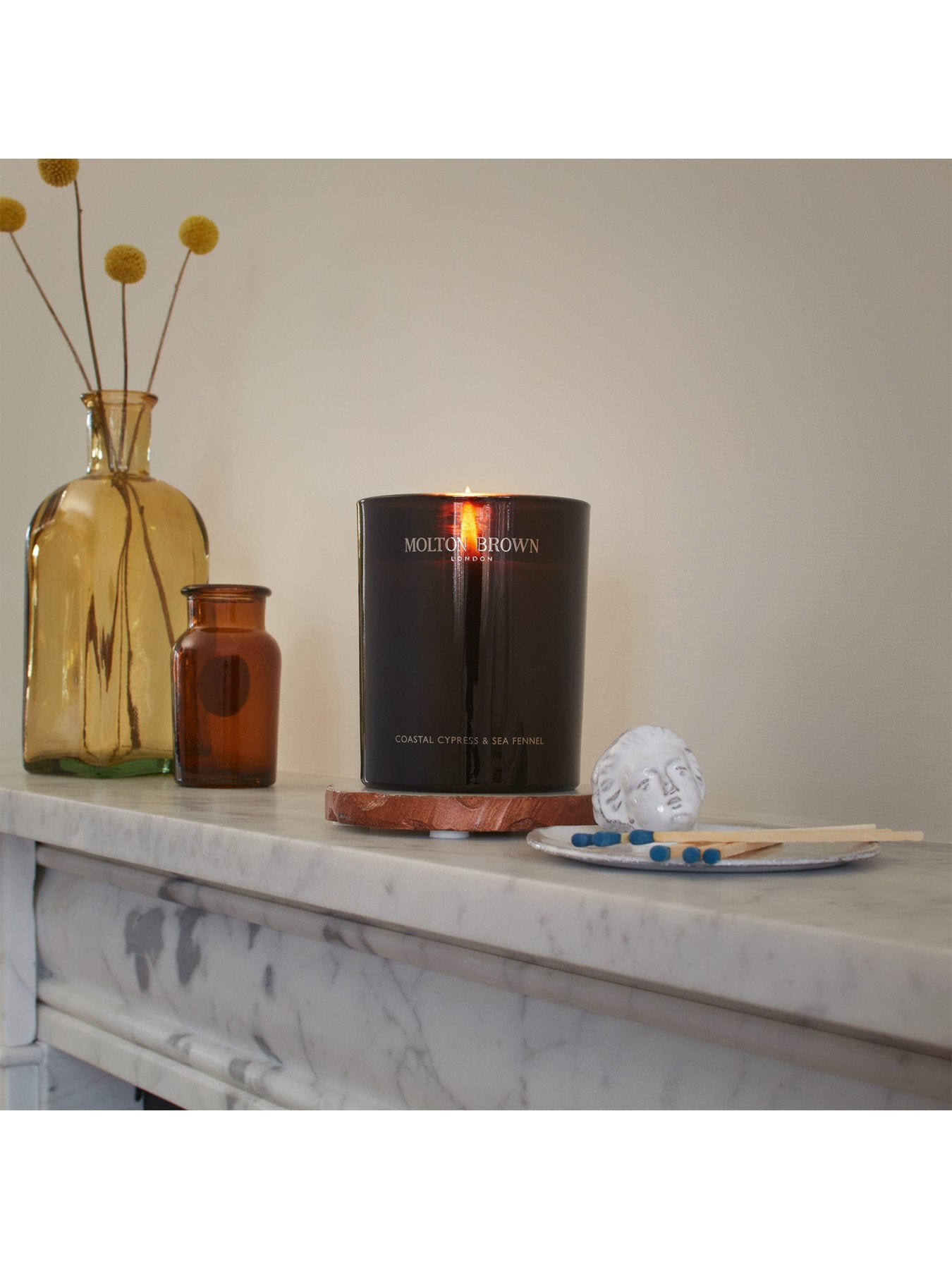 Coastal Cypress Sea Fennel Signature Scented Candle Single Wick 190g