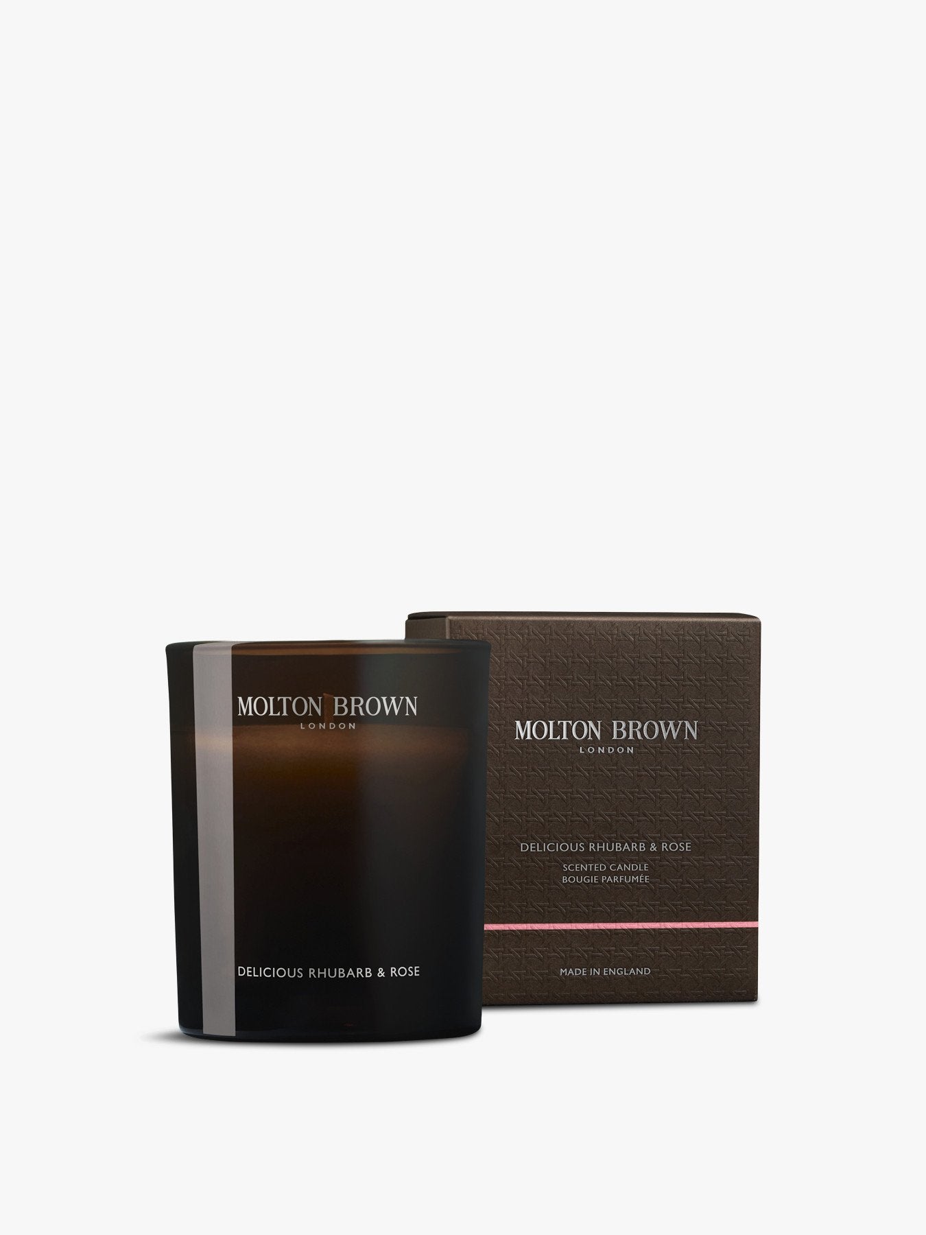 Delicious Rhubarb Rose Signature Scented Candle Single Wick 190g