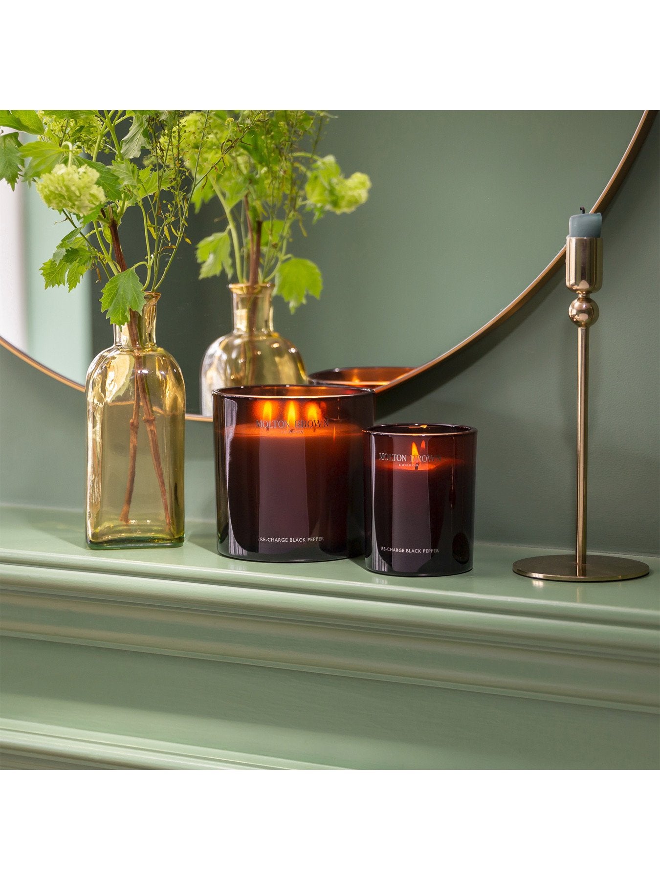 Re-Charge Black Pepper Signature Scented Candle Single Wick 190g