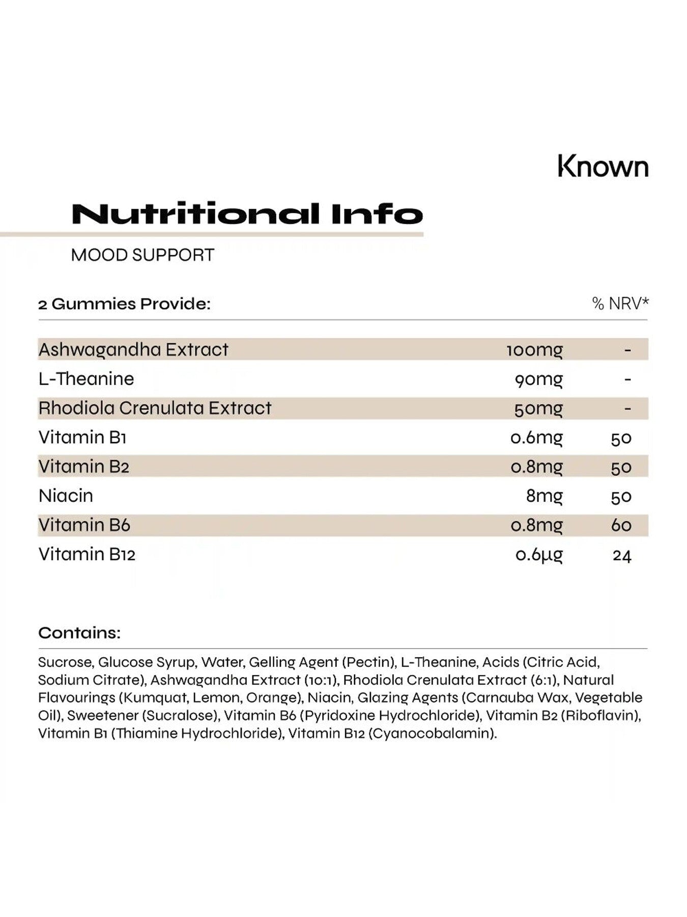 Mood Support Vegan Gummies