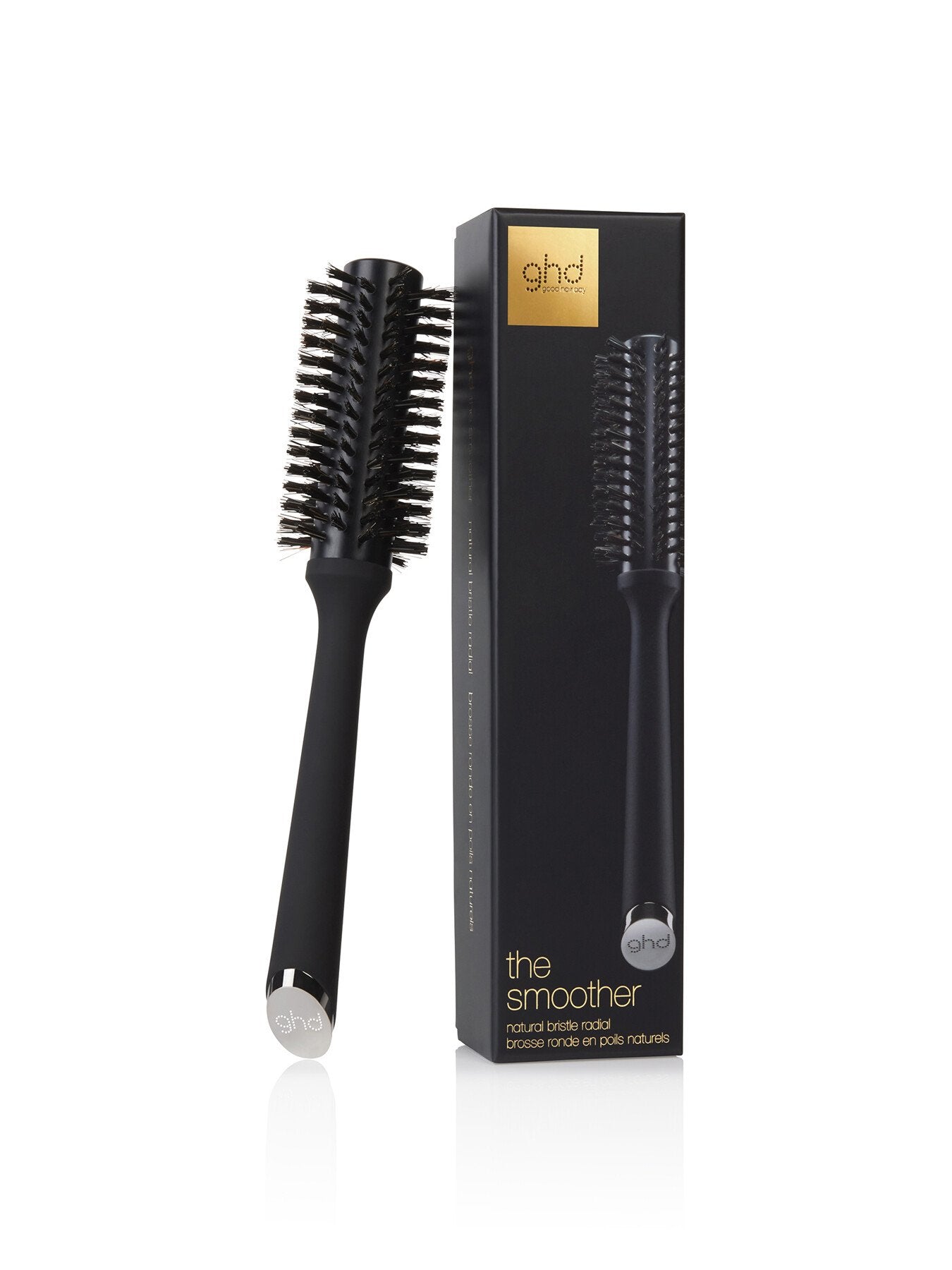 The Smoother - Natural Bristle Radial Hair Brush 35mm