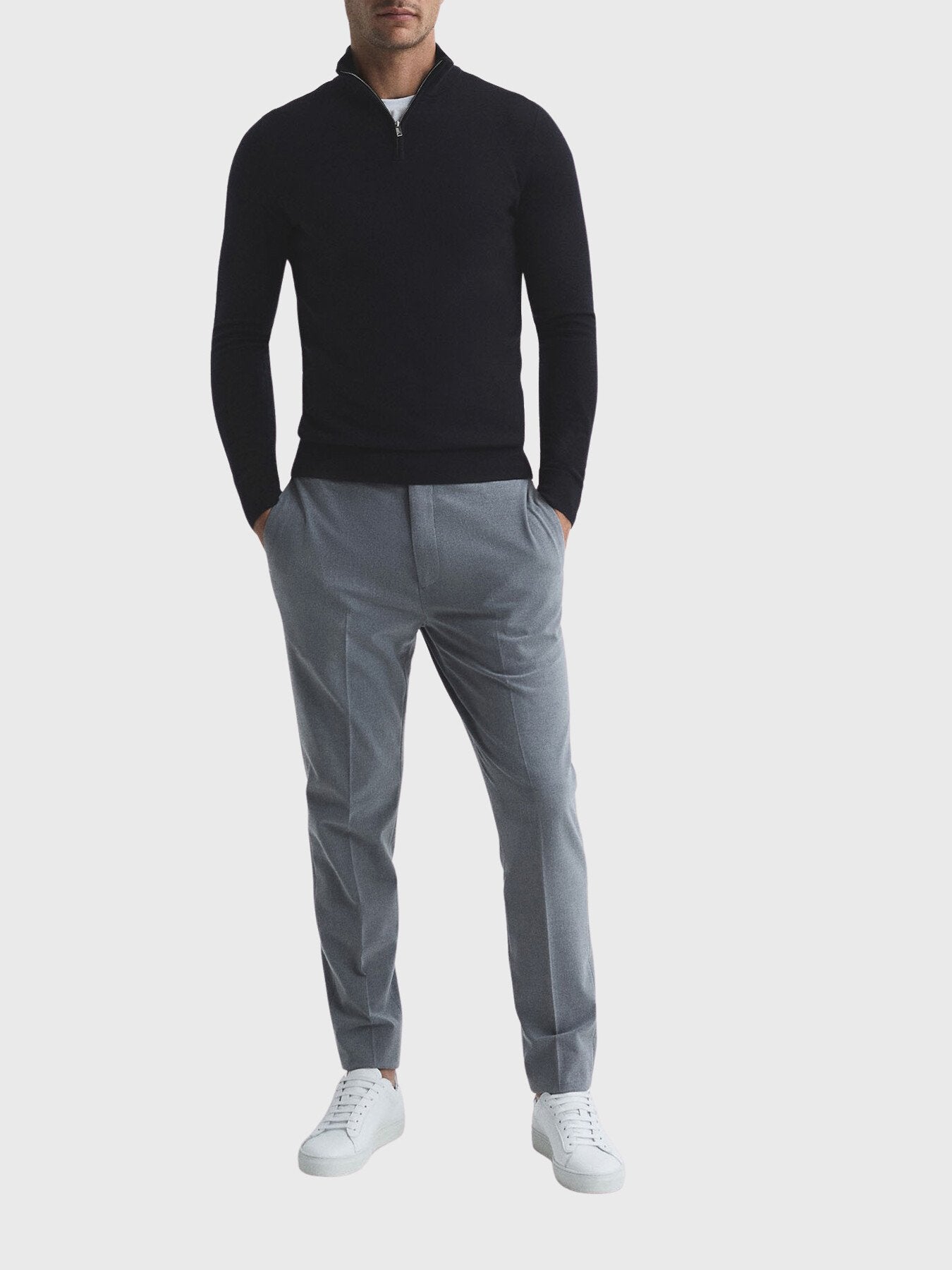 Blackhall Merino Wool Zip Neck Jumper