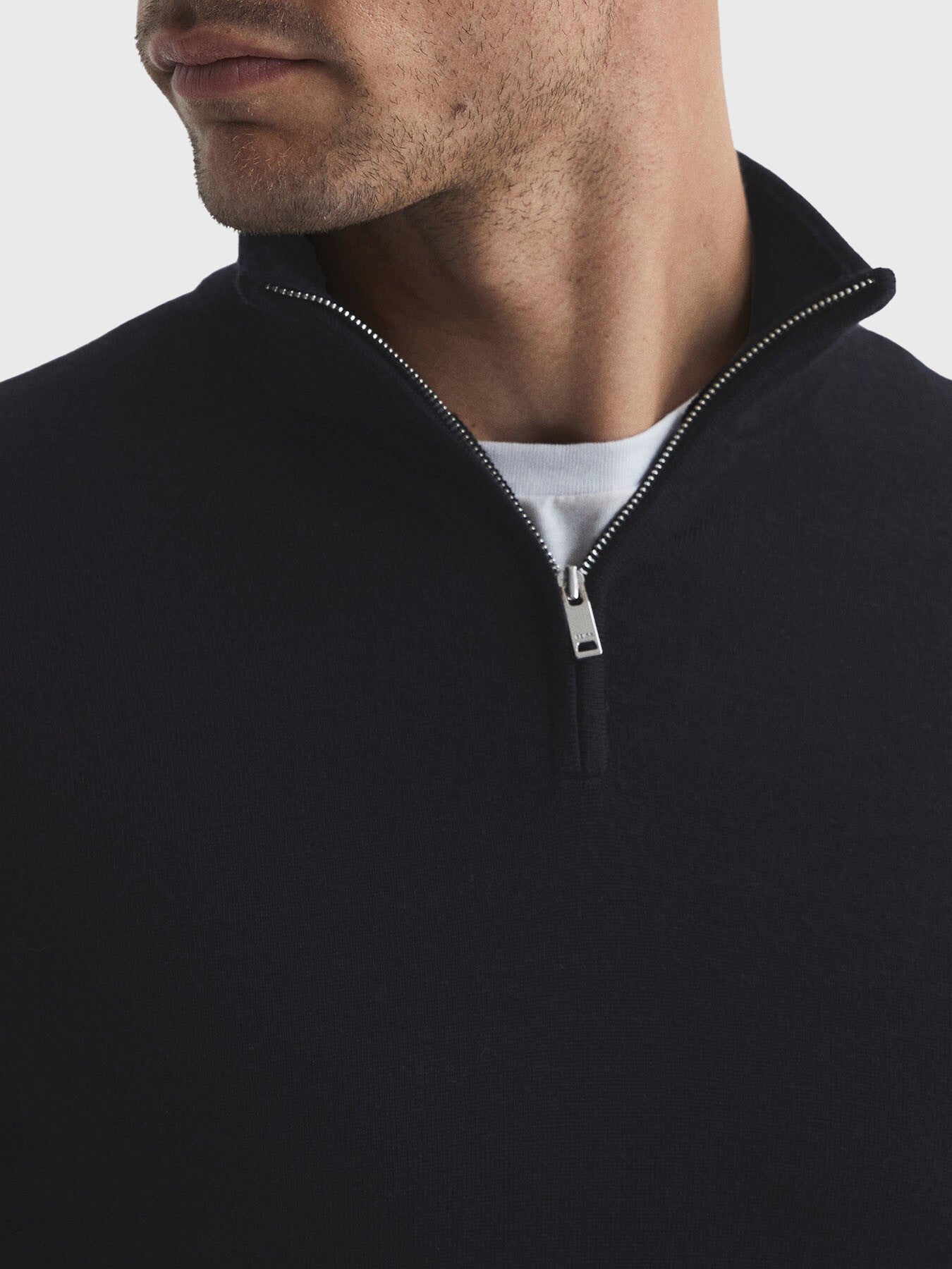 Blackhall Merino Wool Zip Neck Jumper