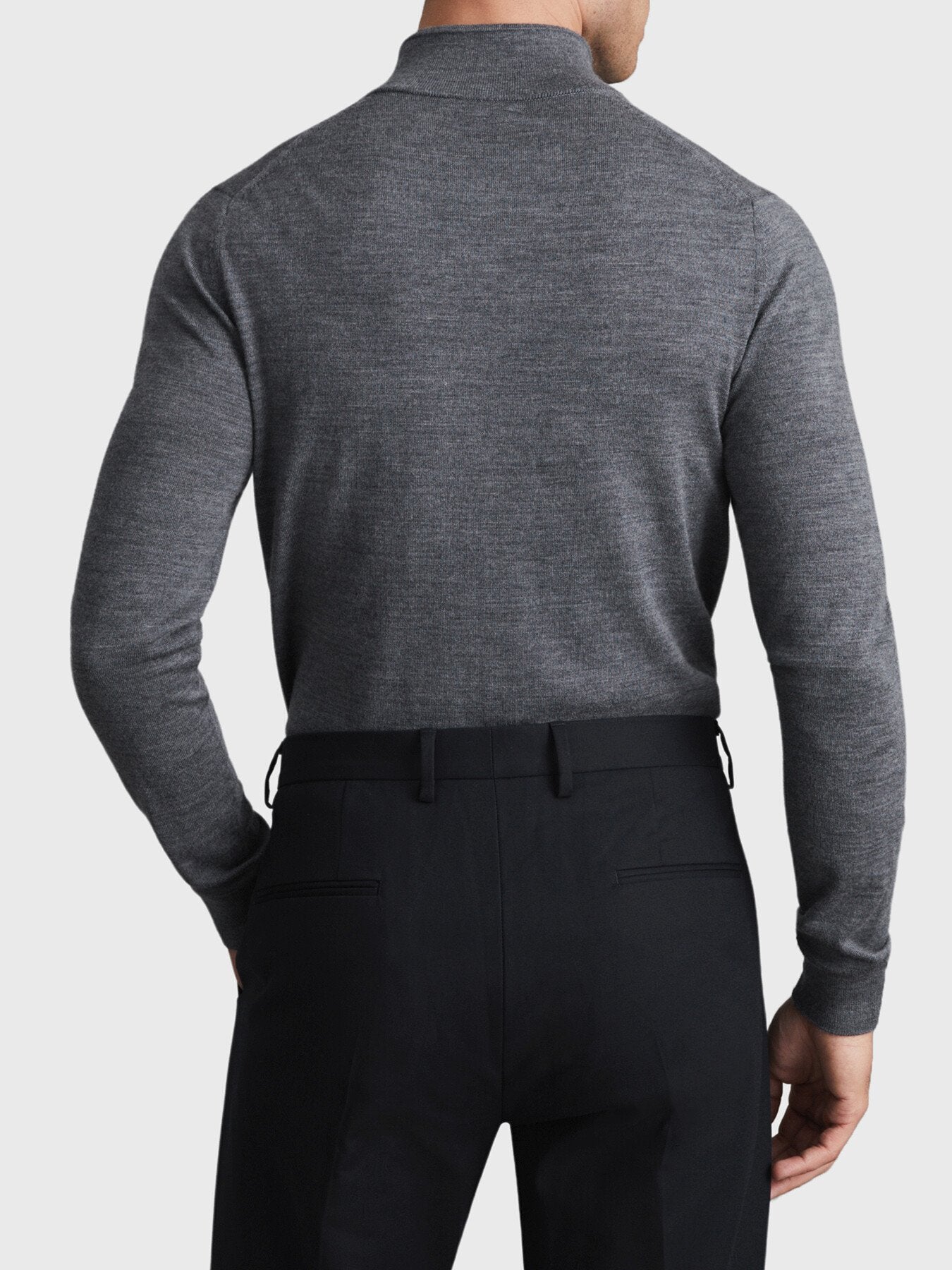 Blackhall Merino Wool Half-Zip Funnel Neck Jumper