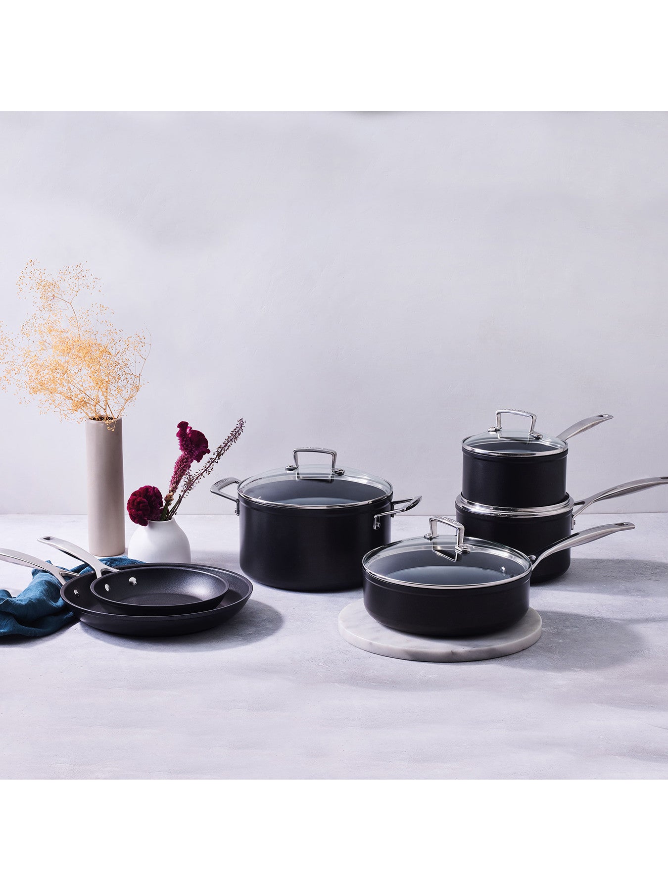 Toughened Non-Stick 6 Piece Cookware Set