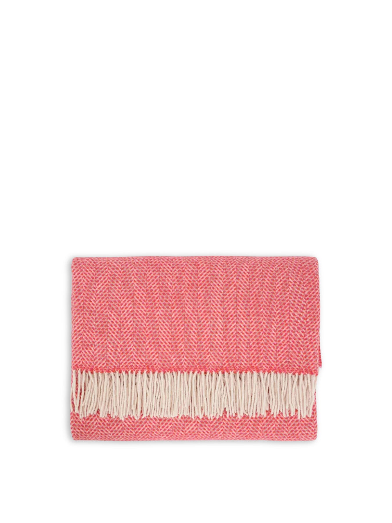 Merino & Cashmere Throw Herringbone