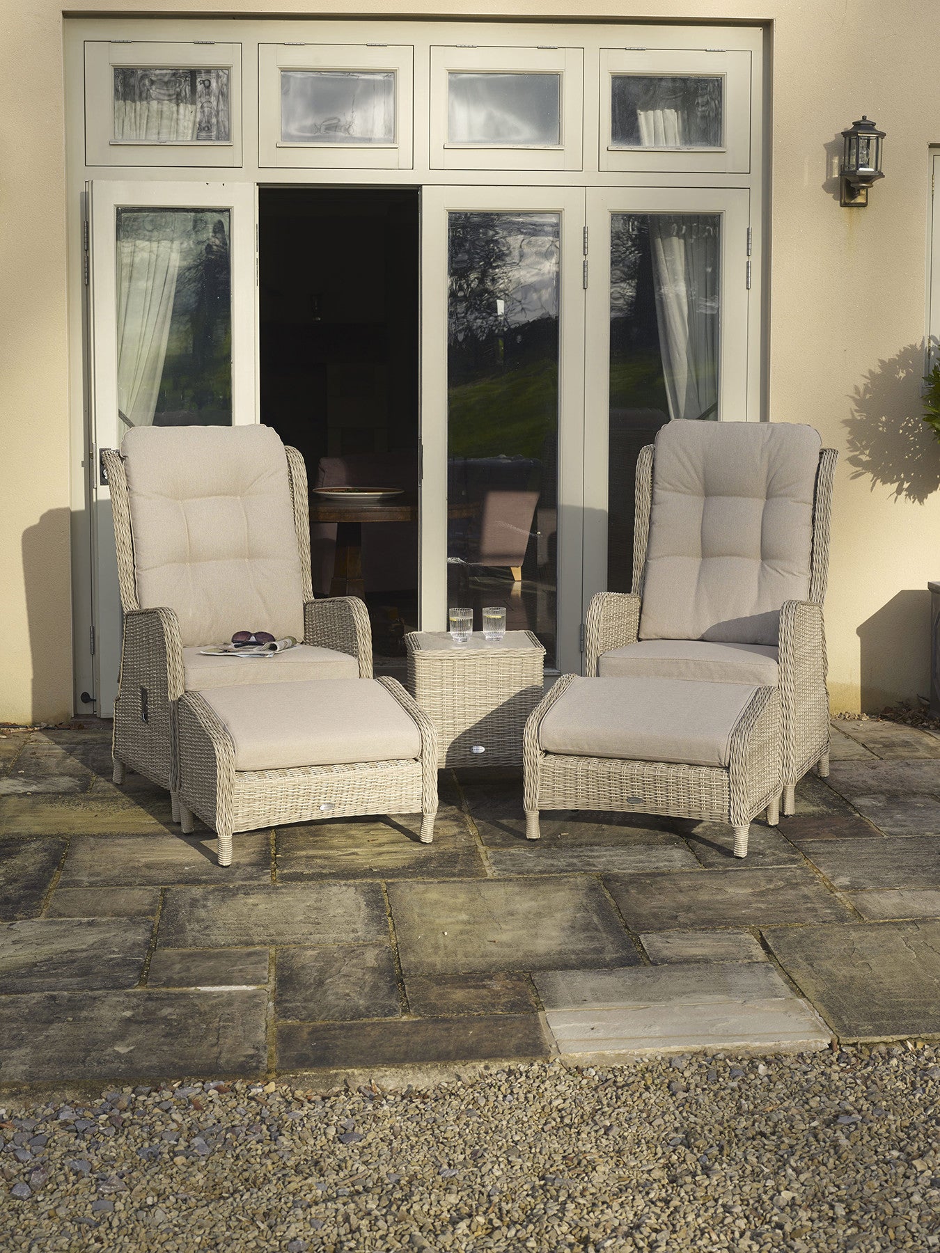 Chedworth Deluxe Recliner Set with 2 Footstools & Ceram