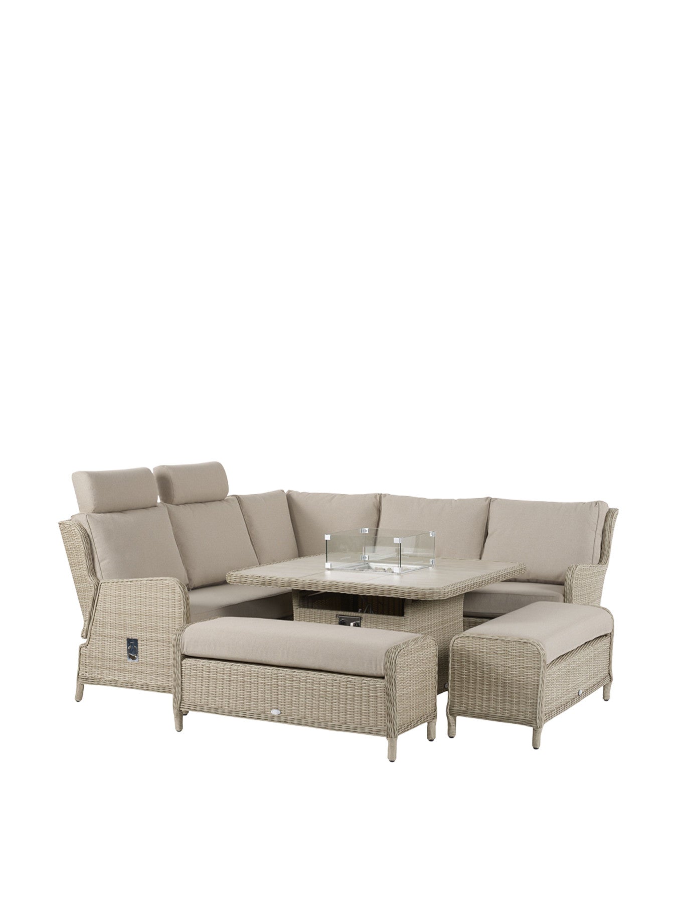 Chedworth Reclining Modular Sofa with Square Ceramic To