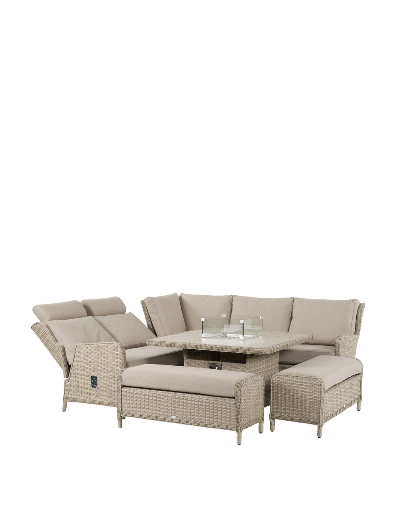 Chedworth Reclining Modular Sofa with Square Ceramic To