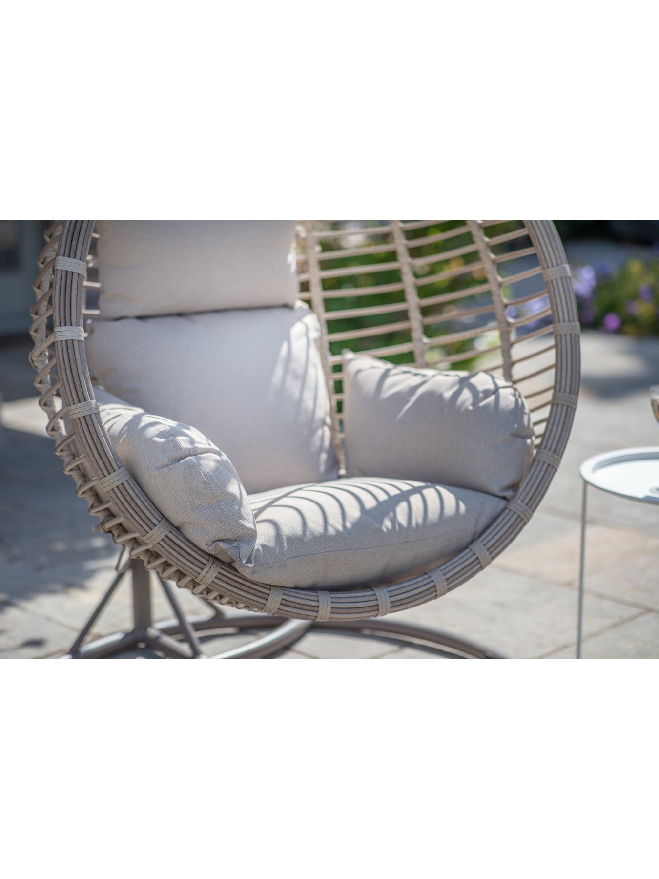 Chedworth Rattan Single Tulip Open Weave Hanging Cocoon