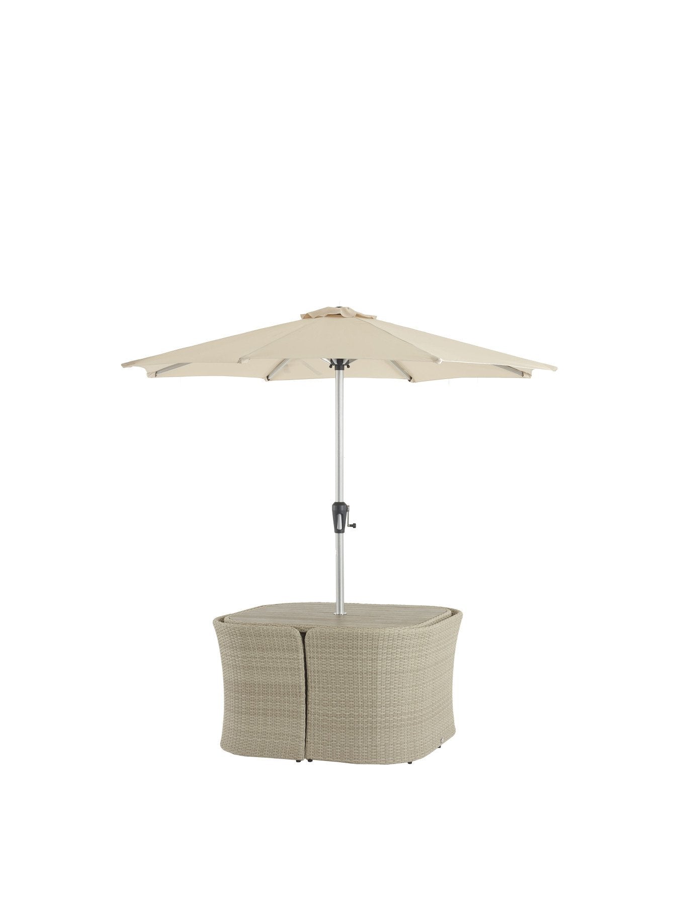 Tetbury 8 Seat Balcony Set with Parasol and Base
