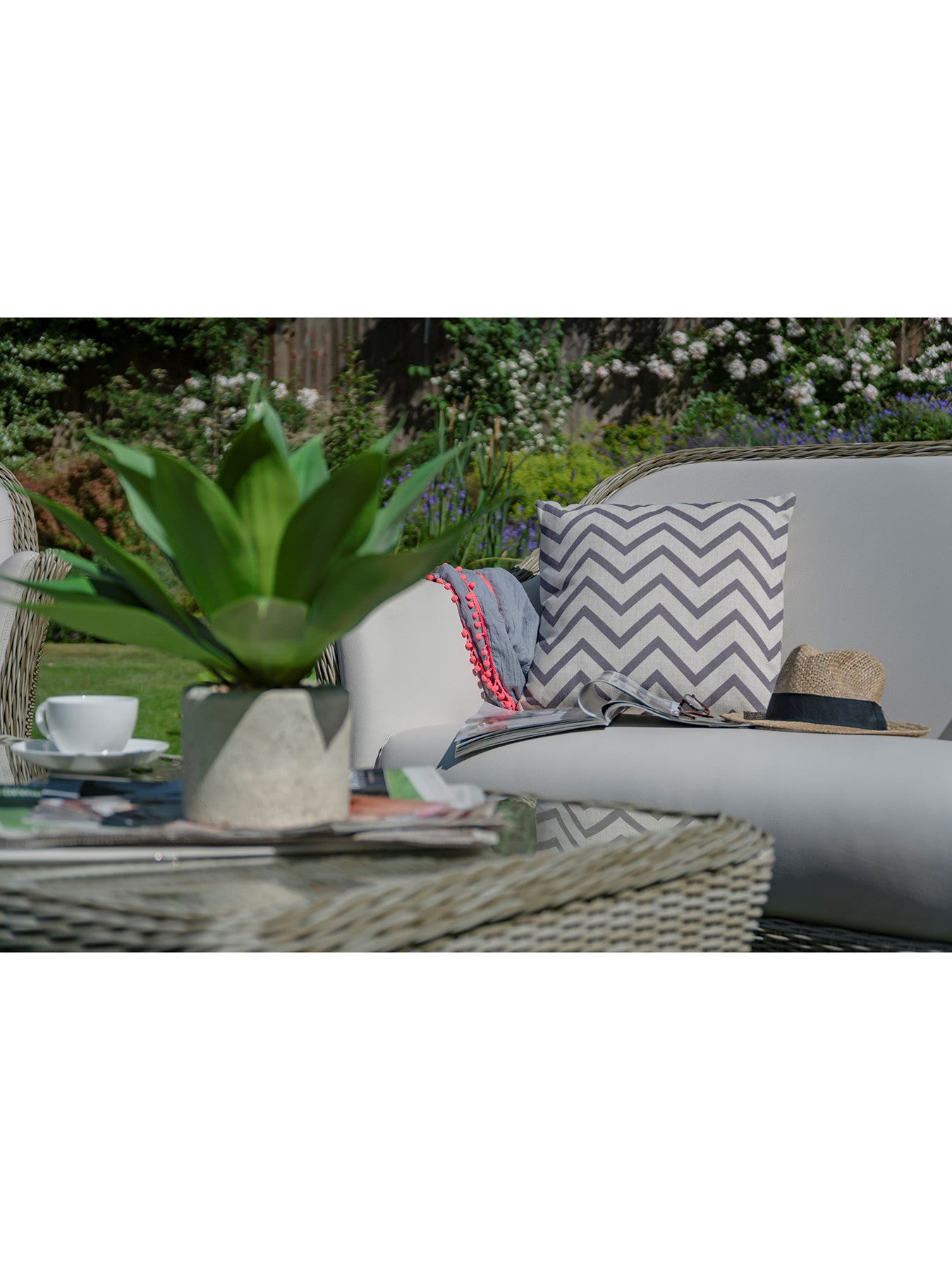 Chevron Cocoa Square Scatter Cushion