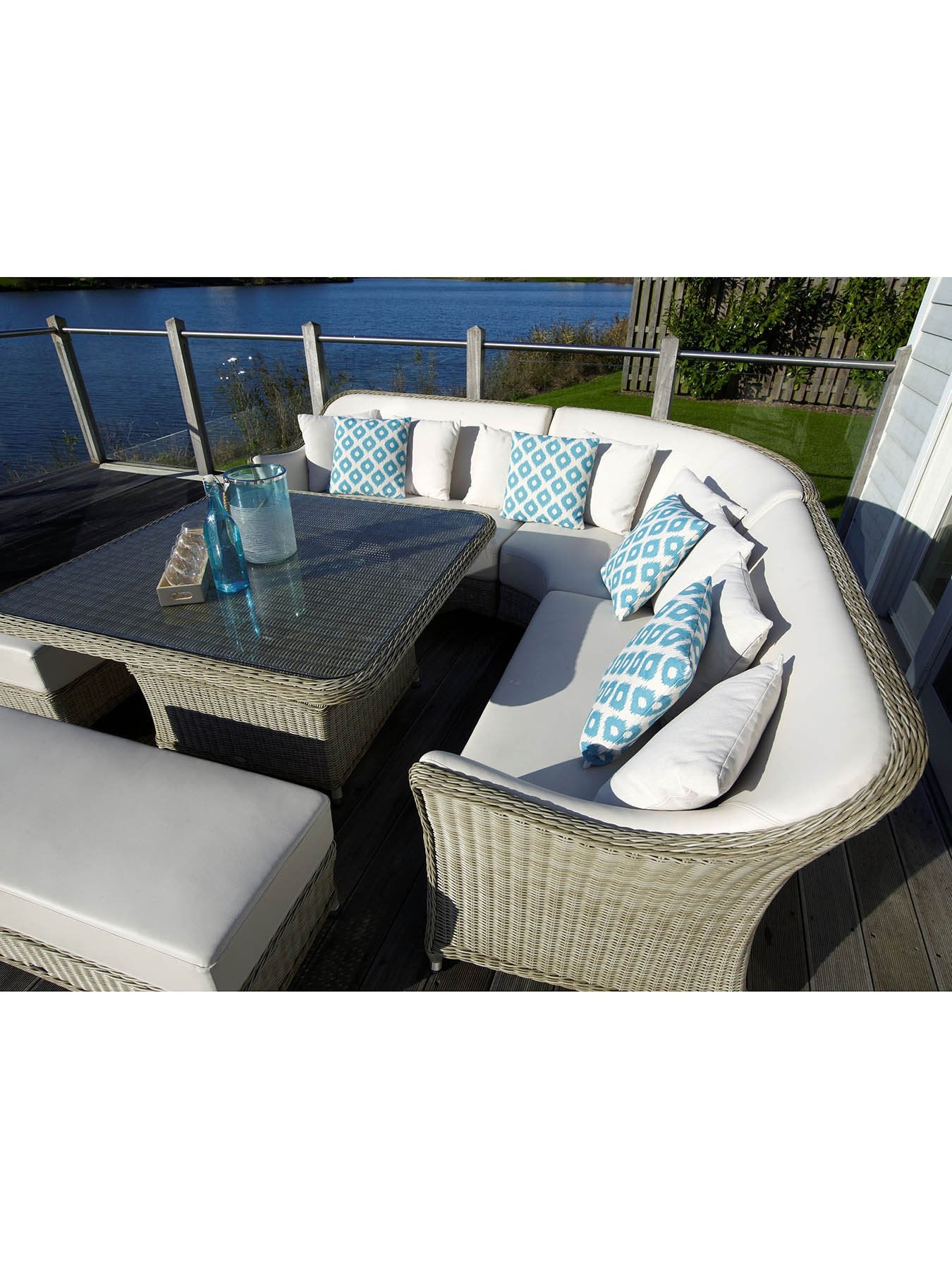 Lattice Square Scatter Cushion