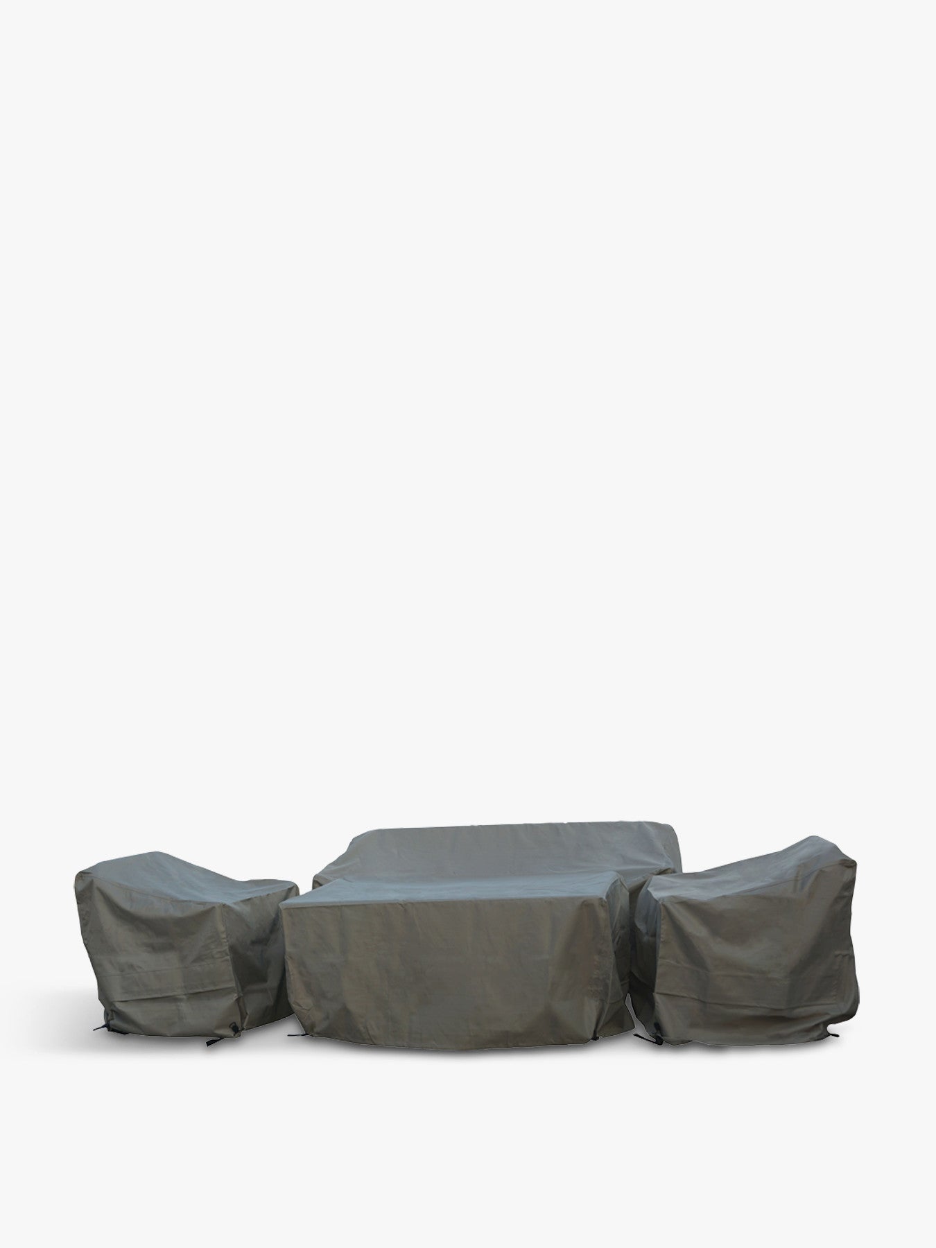 Khaki 3 Seat Sofa & Rectangle Casual Dining Table Set Cover