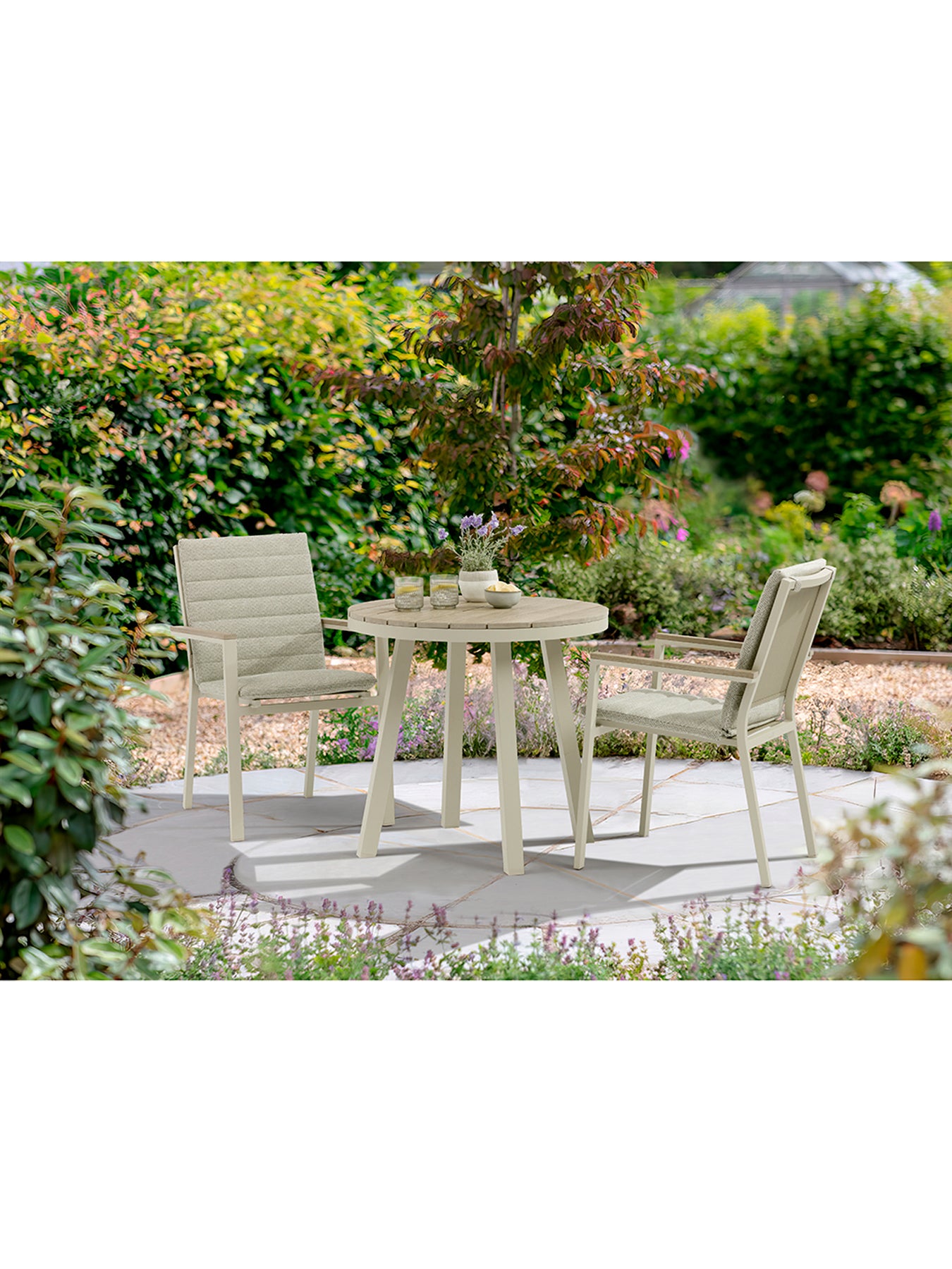 Zurich Garden Bistro Set Mocha