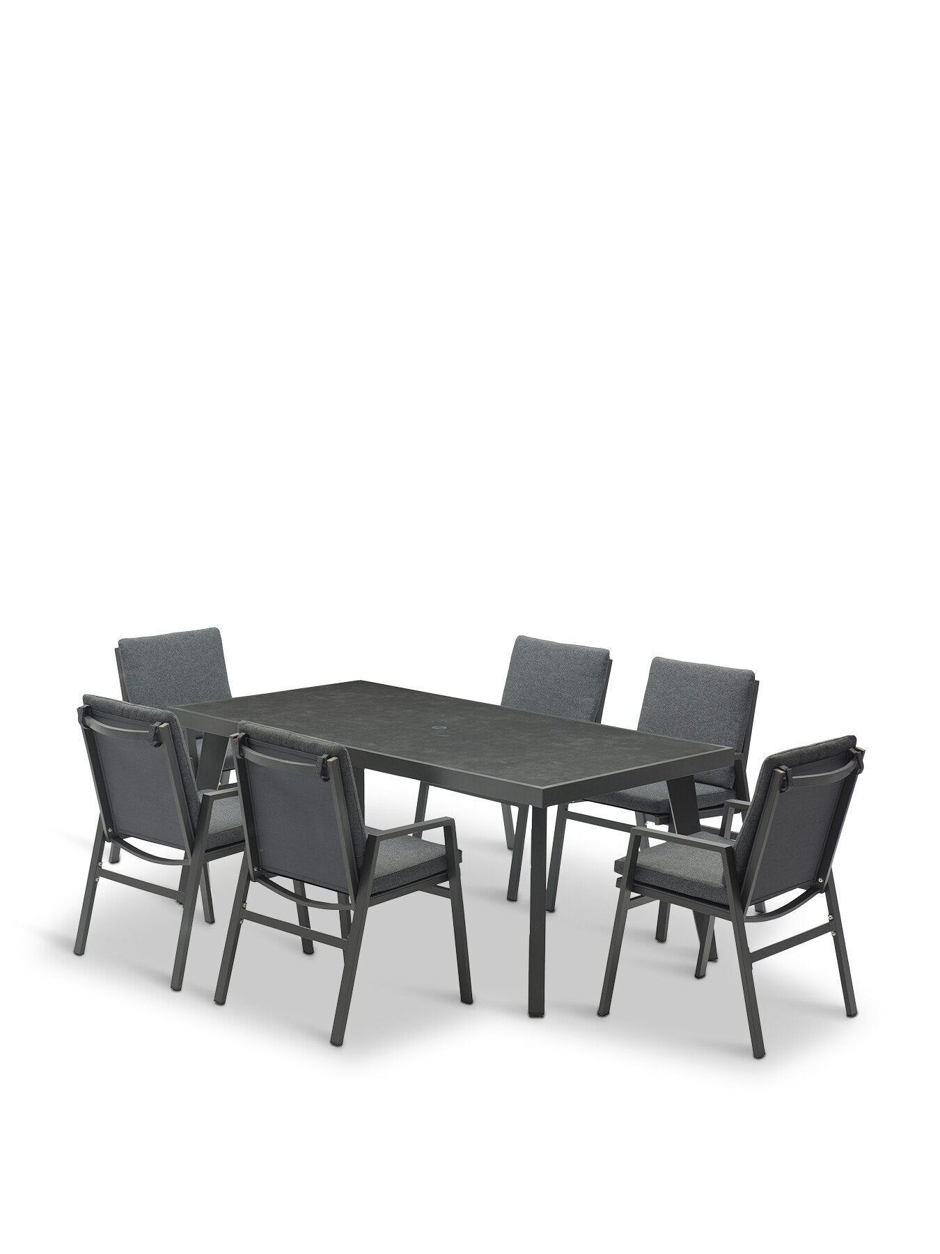 Amsterdam 6 Seat Dining Set with Dining Table, 6 Chairs
