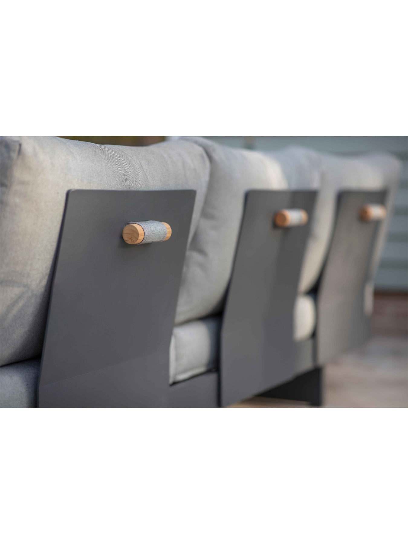 Vilamoura Modular Sofa with Rectangle Teak Coffee Table