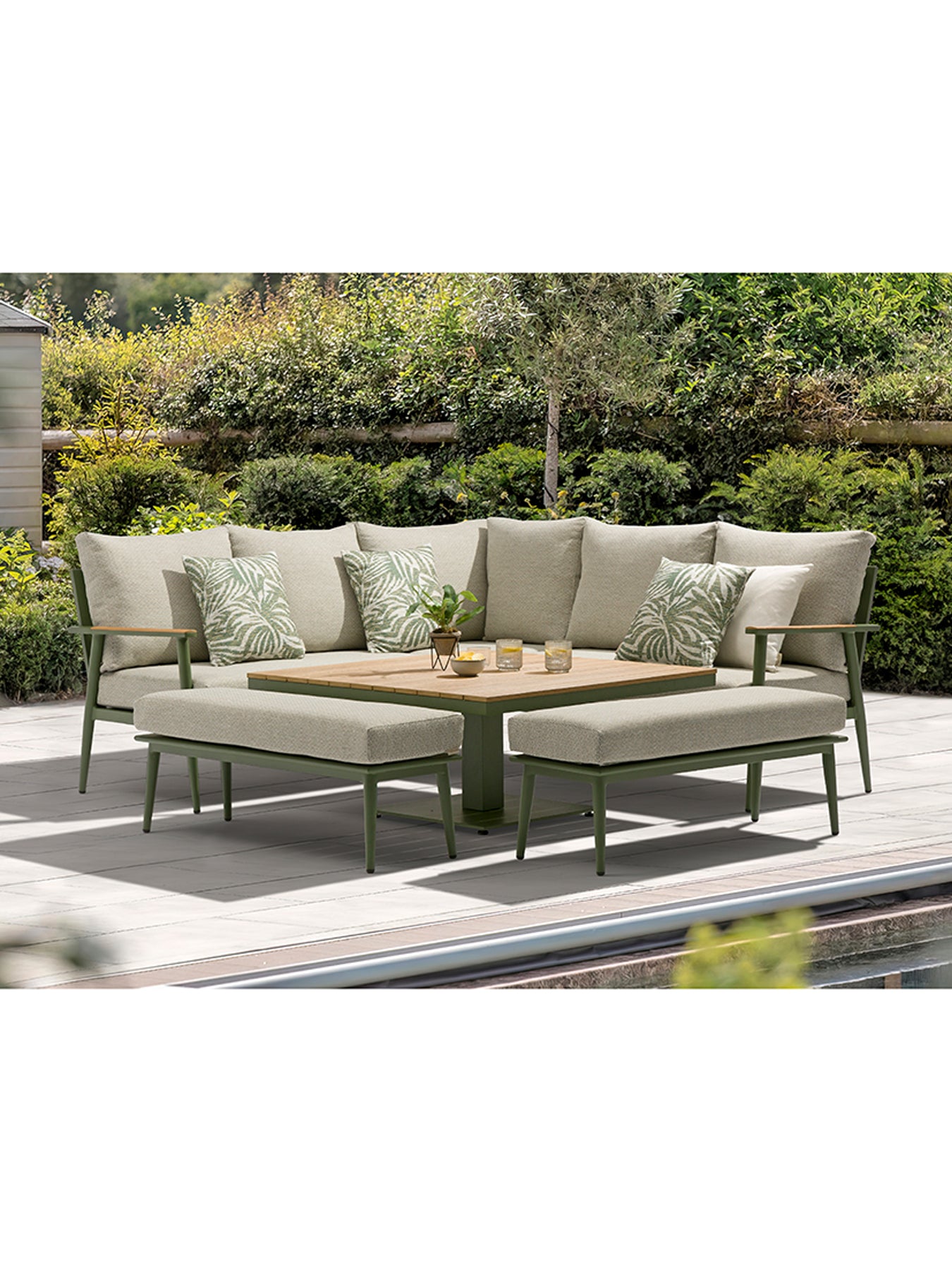 Wisley 8-Seater Garden Lounge Set Sage