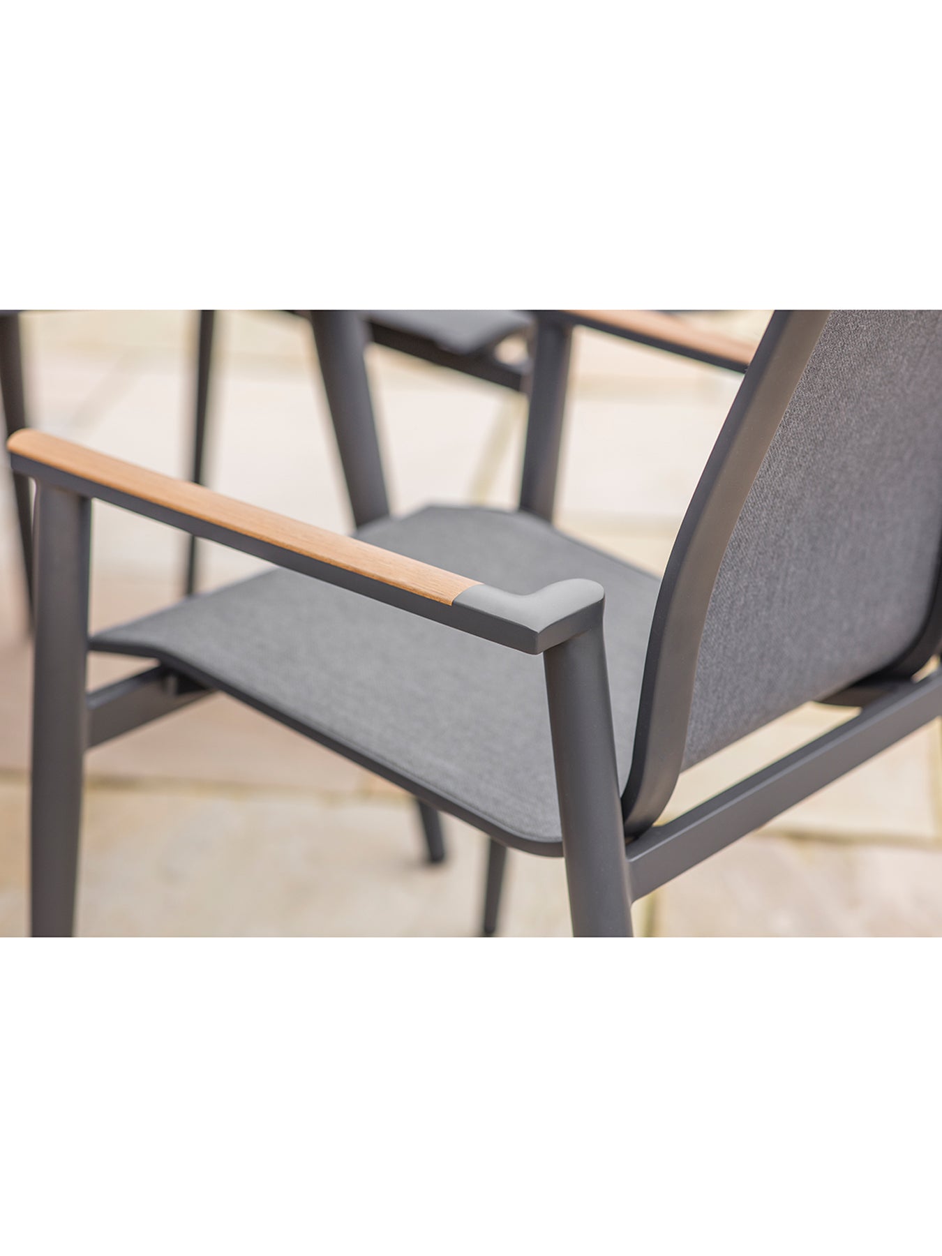 Sofia 4 Seat Garden Dining Set Anthracite
