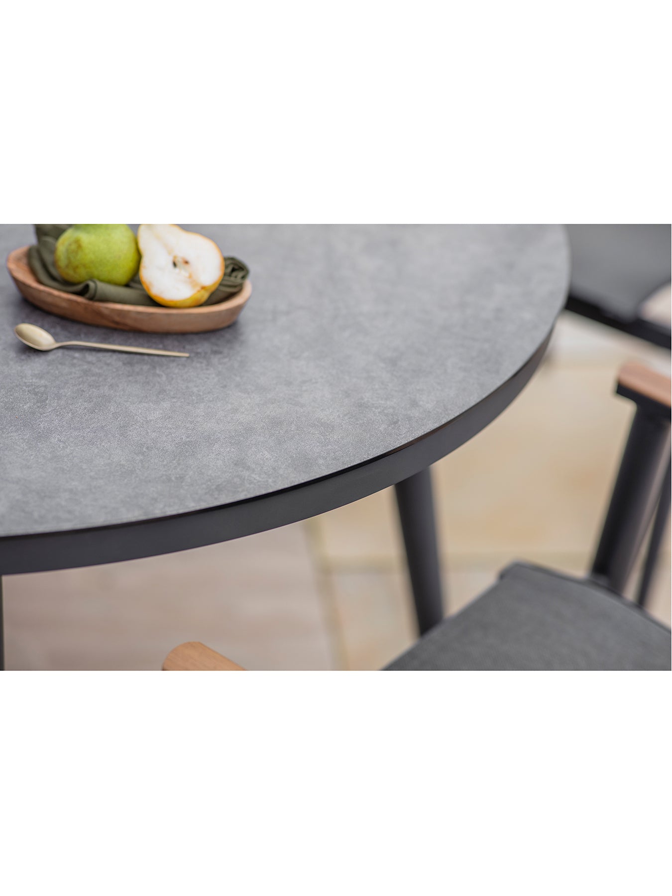Sofia 4 Seat Garden Dining Set Anthracite