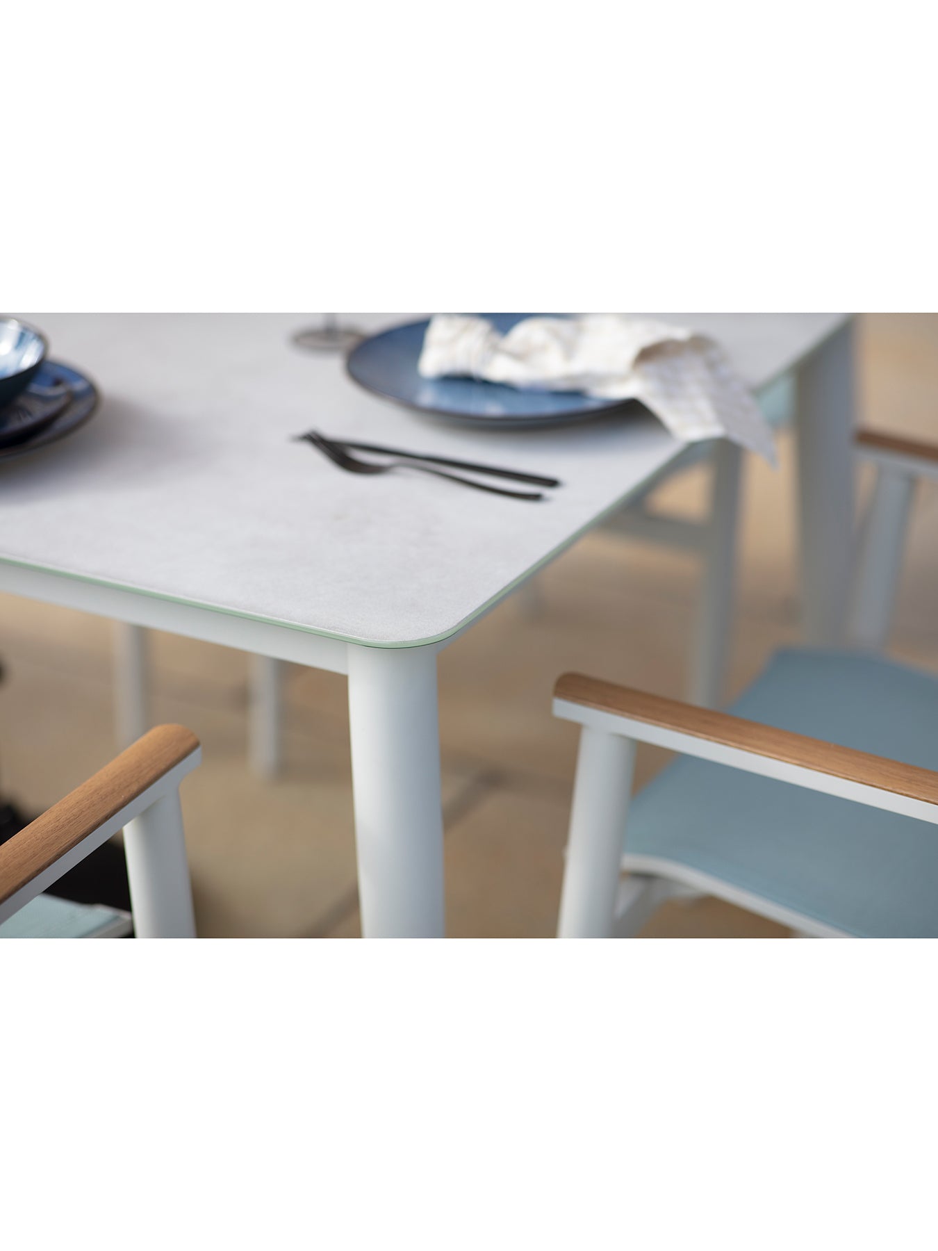Sofia 6-Seater Garden Dining Set Blue