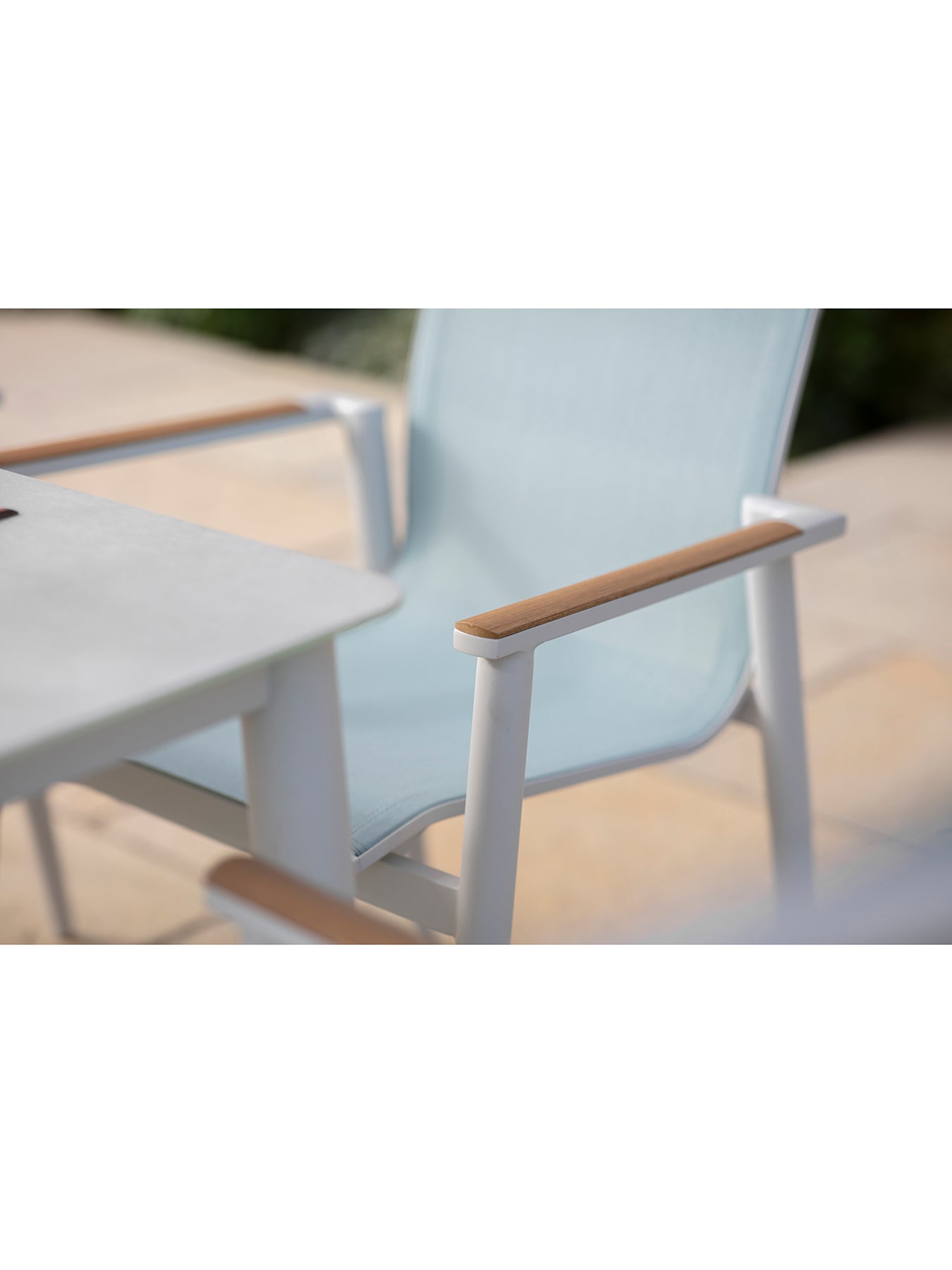 Sofia 6-Seater Garden Dining Set Blue