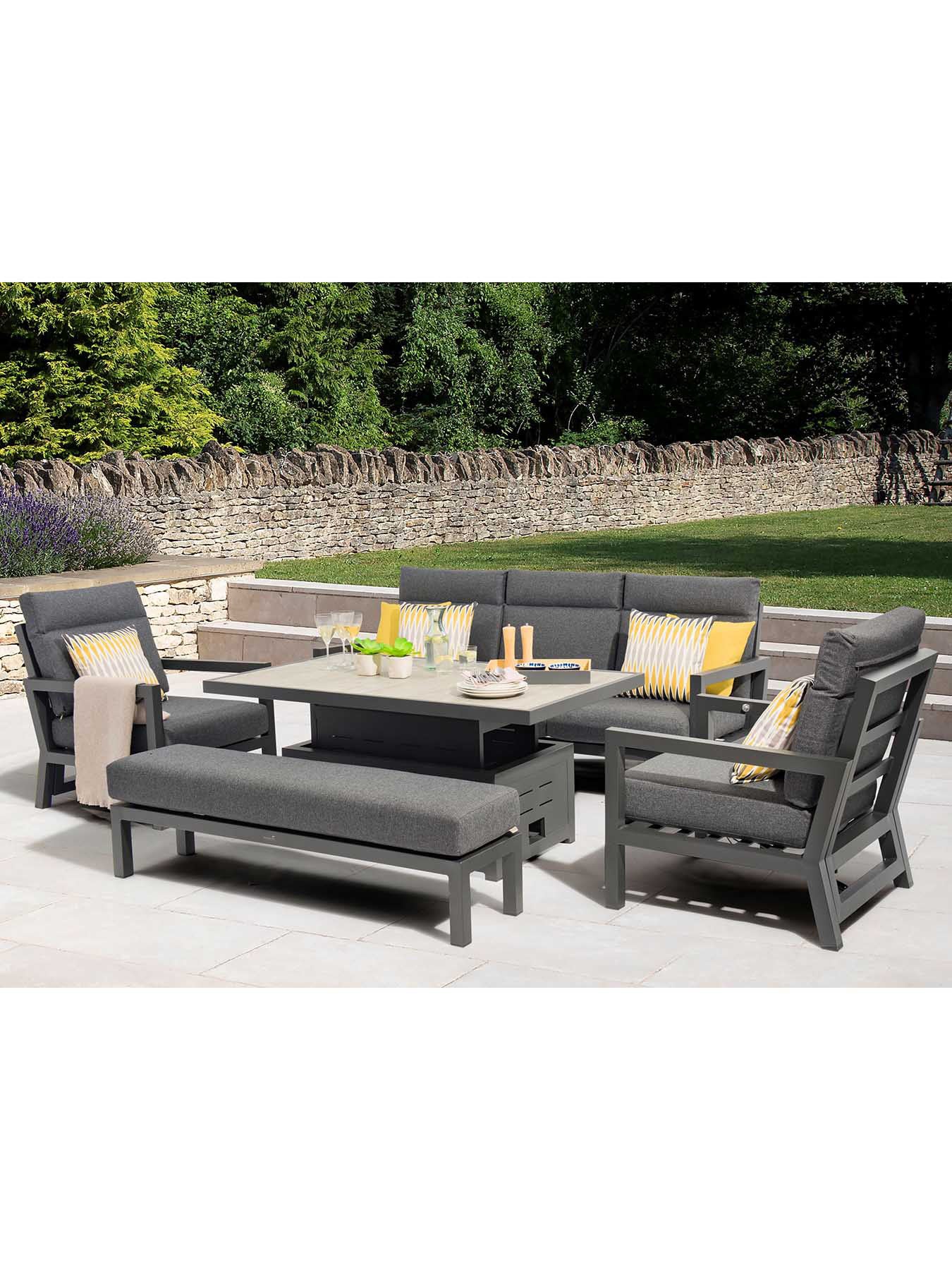 La Rochelle Reclining 3 Seat Sofa, Adjustable Cera