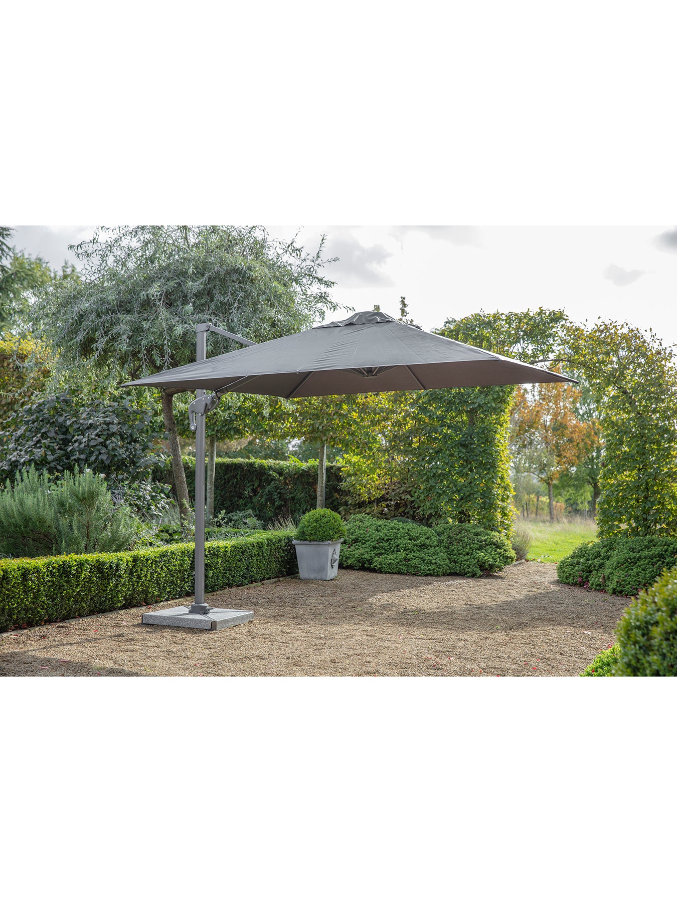 Lichfield Cantilever Garden Parasol Grey