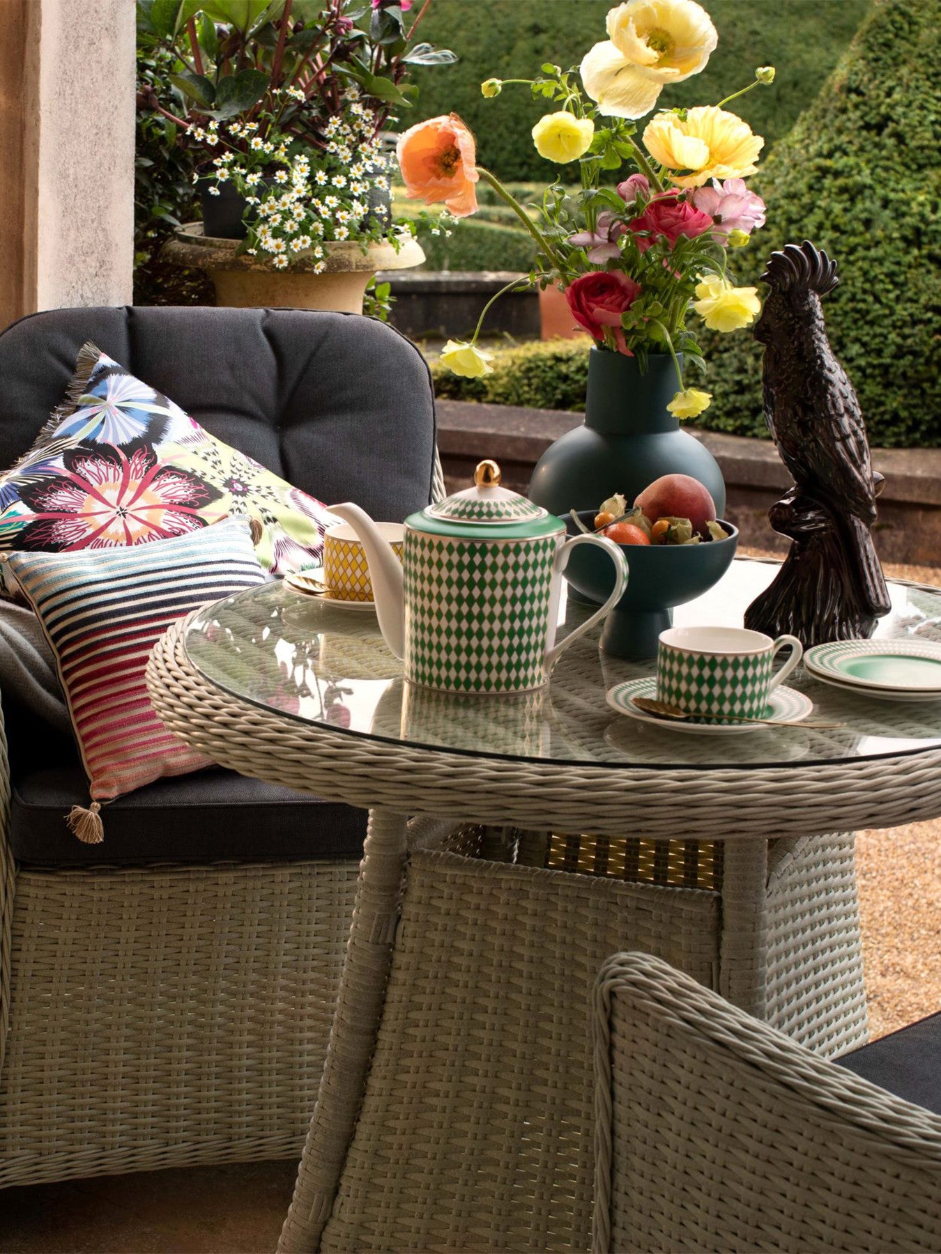 Monterey Bistro Table with Armchairs