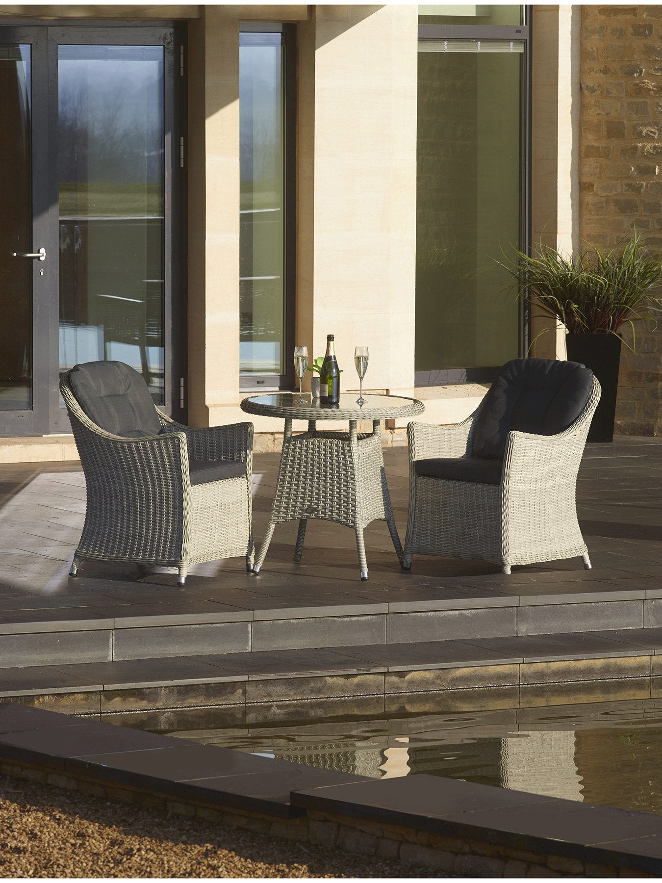 Monterey Bistro Table with Armchairs