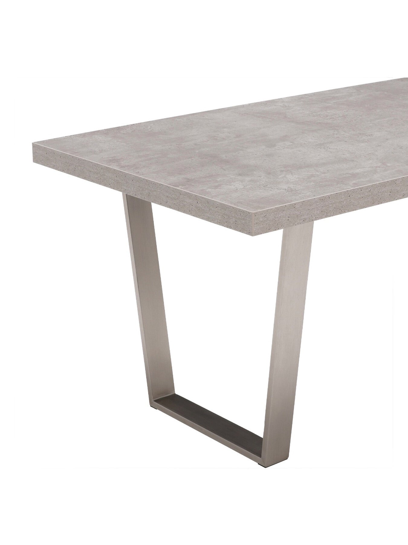 Grey Halmstad Concrete Effect 200cm Dining Table, Seats 4-6