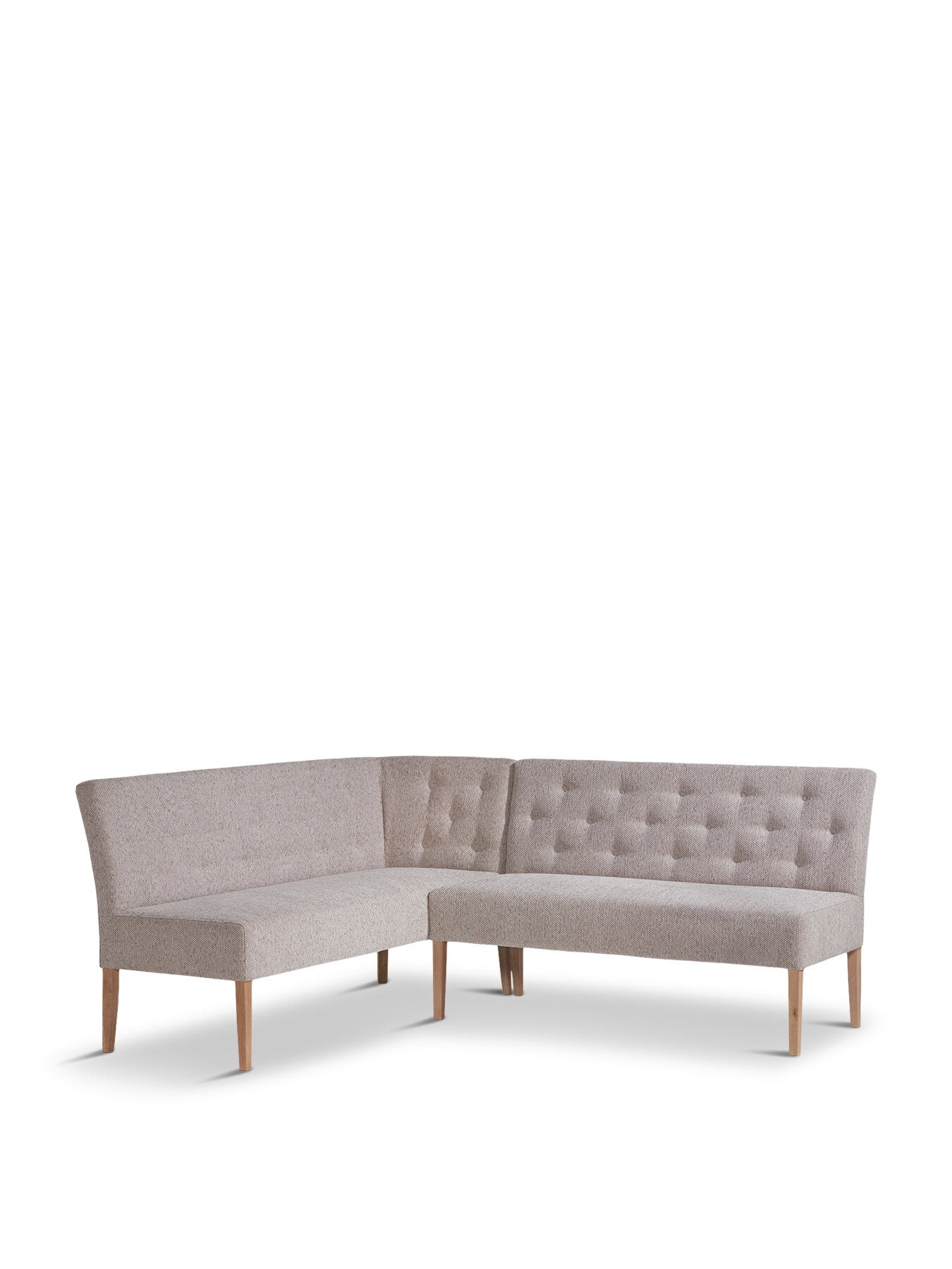 Grey Medina Grey Upholstered Left Hand Facing Corner Dining